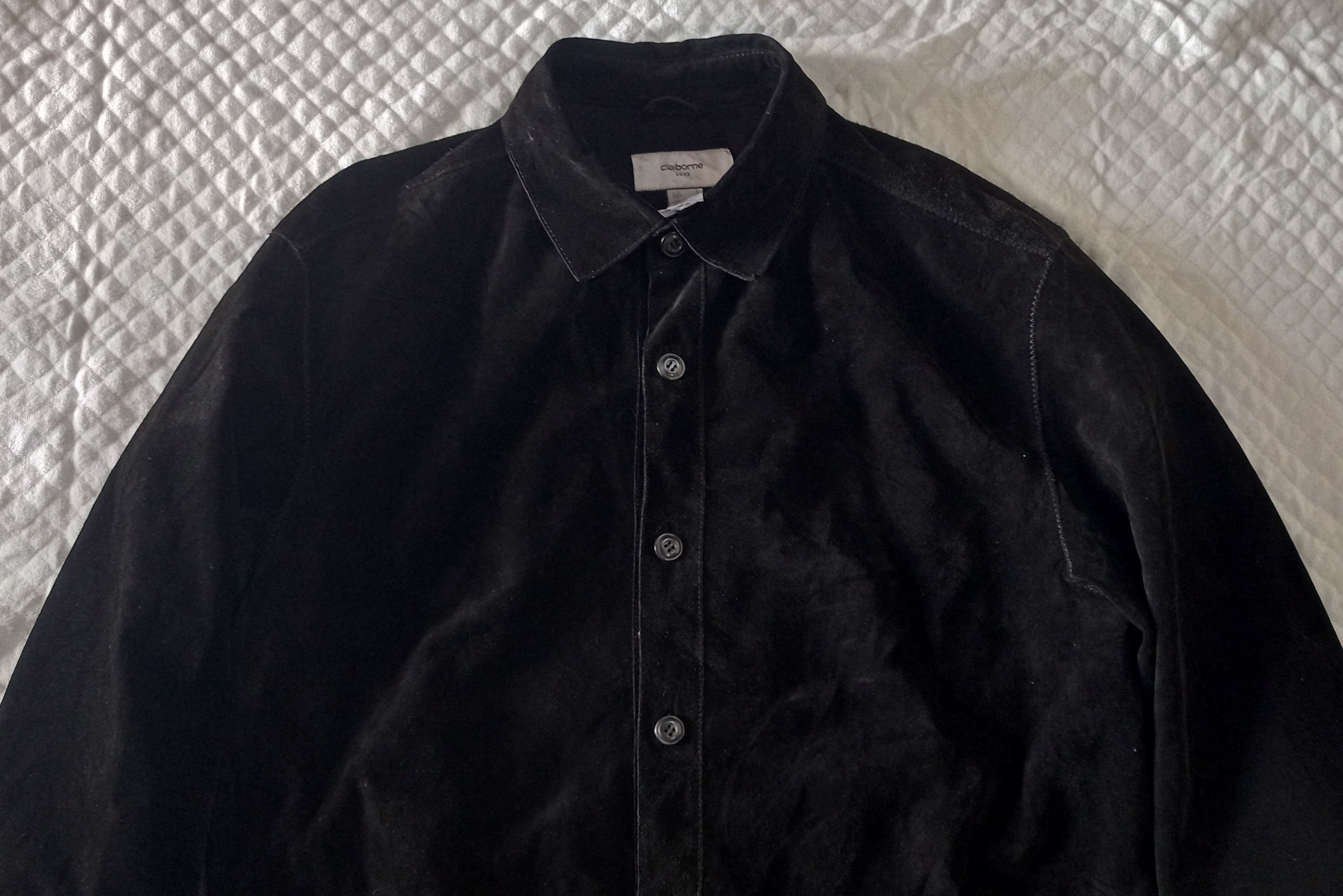 Japanese Brand CLAIBORNE LUXE SUEDE LEATHER BUTTON JACKET Size US L / EU 52-54 / 3 - 2 Thumbnail