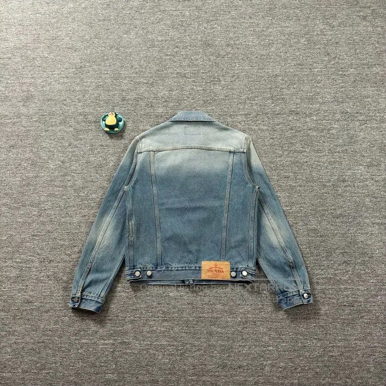Prada Prada 23 Blue Denim Jacket. Size US S / EU 44-46 / 1 - 8 Thumbnail