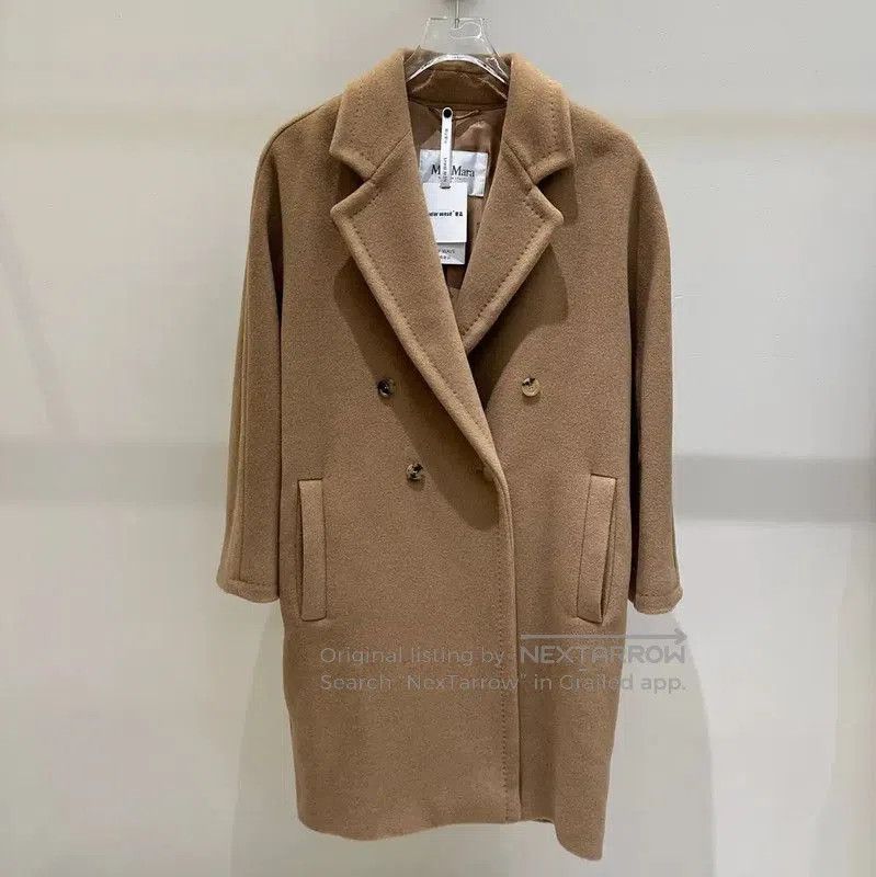 Max Mara MaxMara Beige Wool Blend Mid-Length Coat . Size S / US 4 / IT 40 - 1 Thumbnail