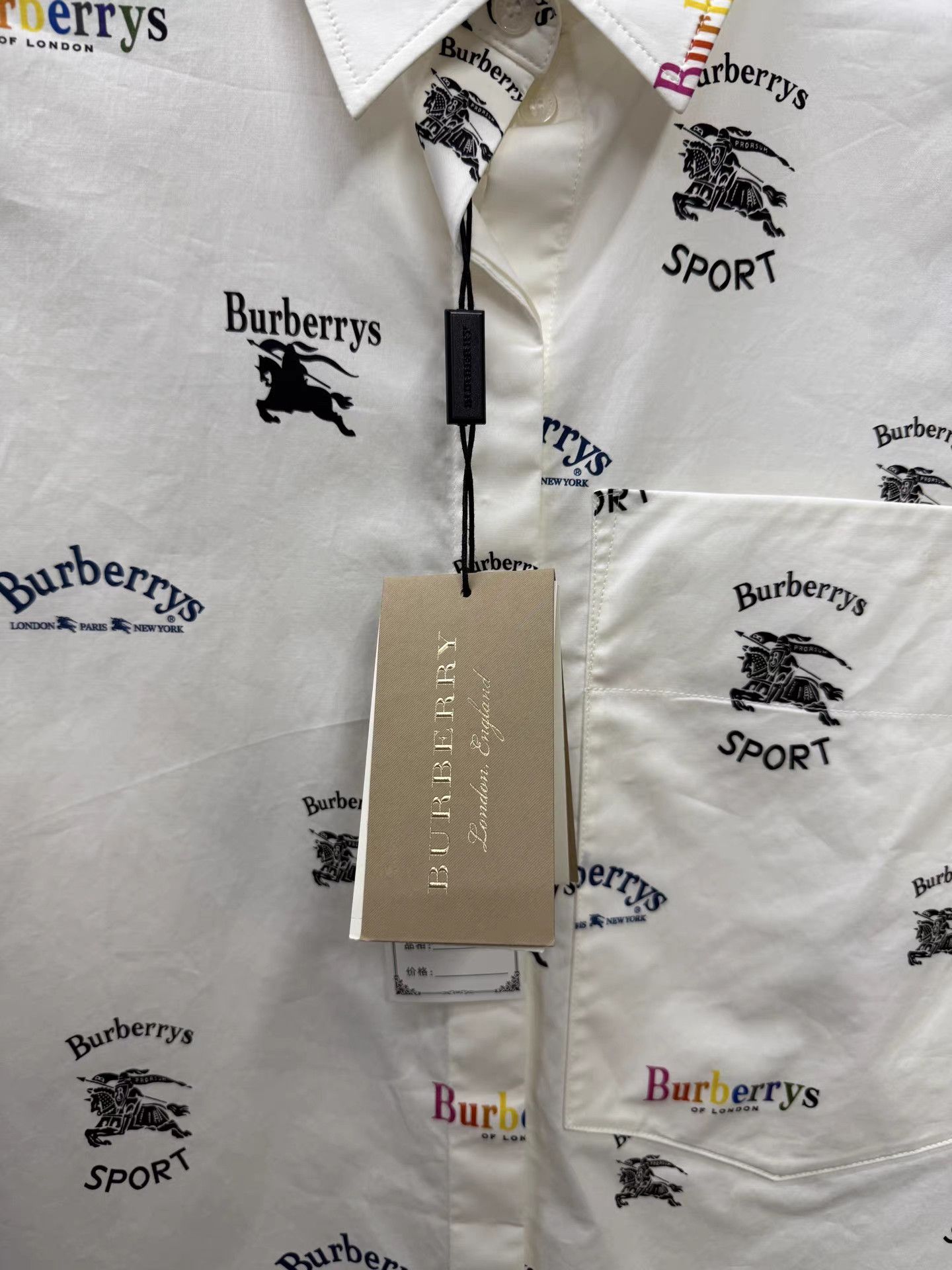 Burberry Burberry Runway Rainbow Pony Print Short-sleeve Shirt K15 Size US XXS / EU 40 - 3 Thumbnail
