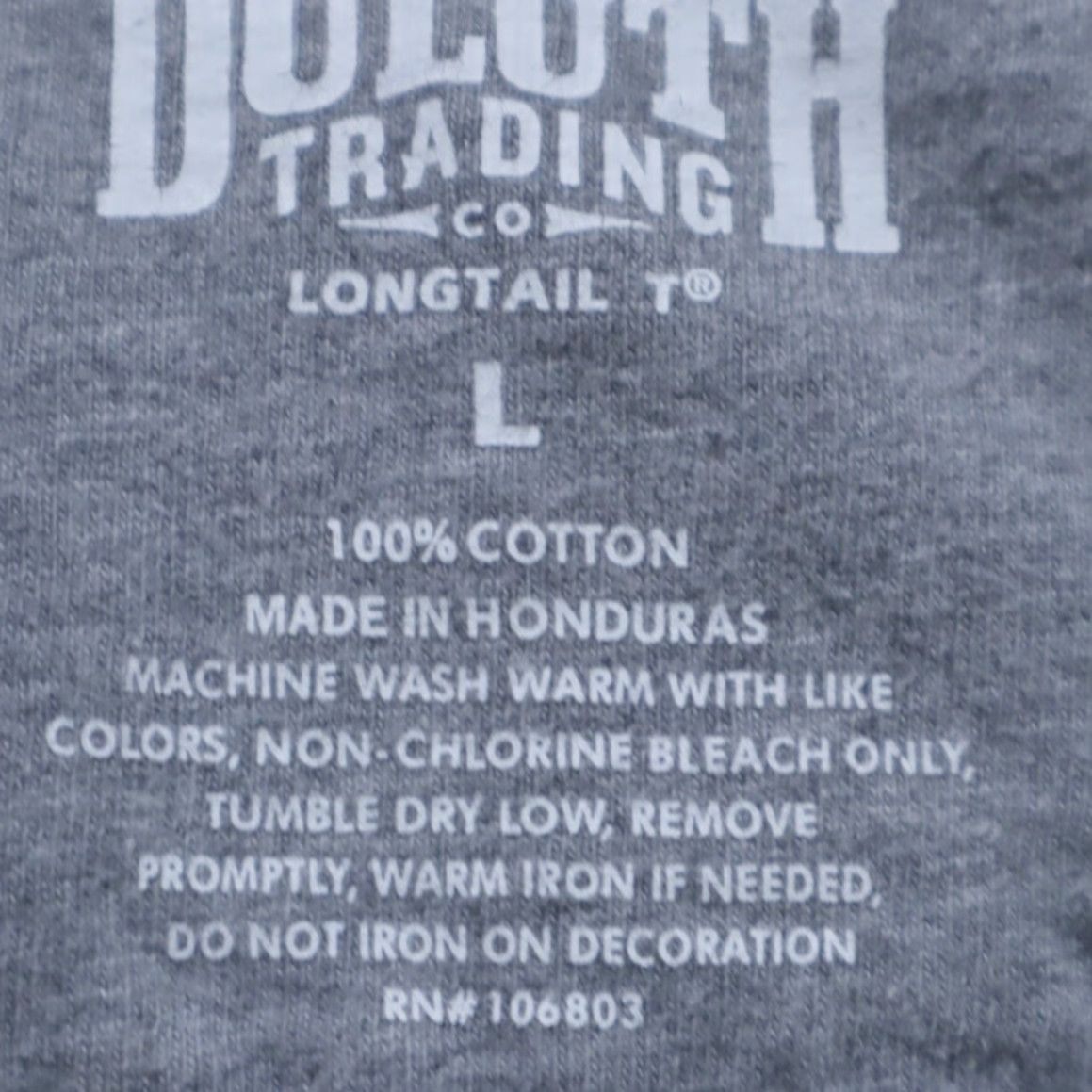 Duluth Trading Company **Duluth Trading Graphic Longtail Solid T-Shirt Men's L Gray** User: Duluth Trading Graphic Longtail Solid T-Shirt Gray Men's L Size US L / EU 52-54 / 3 - 5 Thumbnail