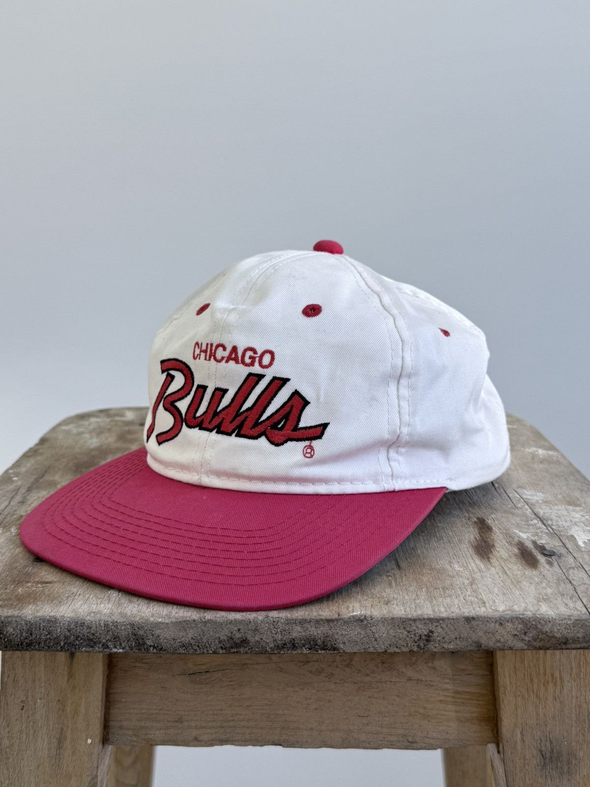 Vintage 90s Chicago Bulls NBA Snapback Cap Hat