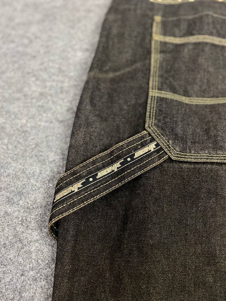 Japanese Brand vintage 90s school of hard knock baggy denim nice design Size US 44 / EU 60 - 4 Thumbnail