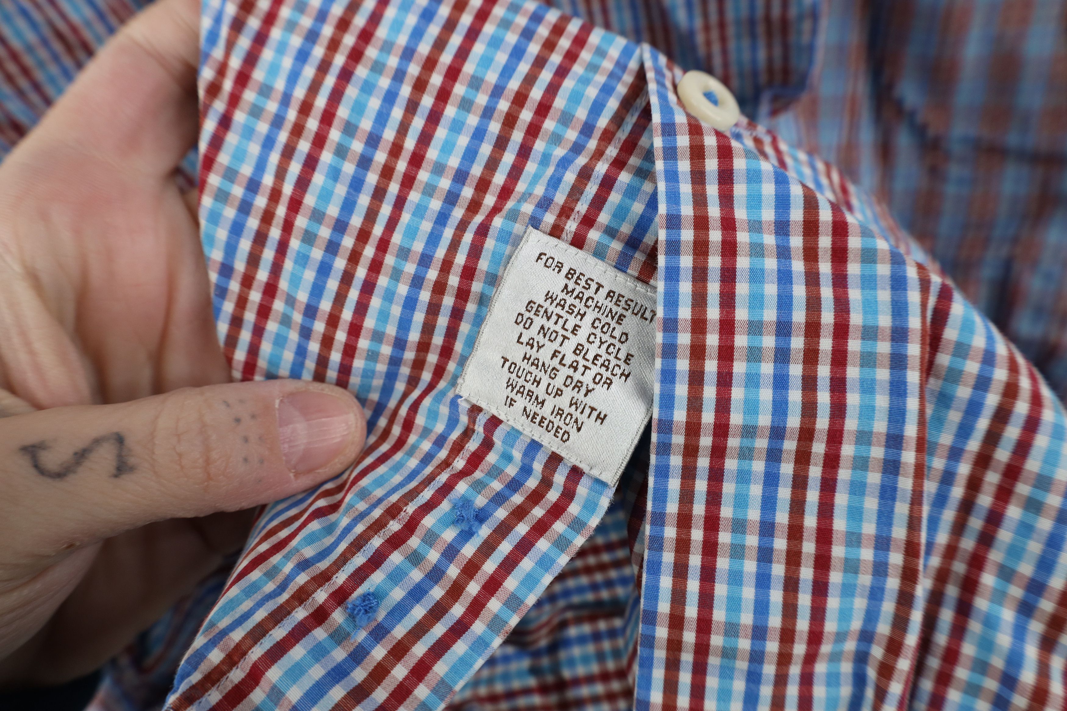 Peter Millar Peter Millar Collared Button Down Shirt Plaid Cotton Size US L / EU 52-54 / 3 - 7 Thumbnail