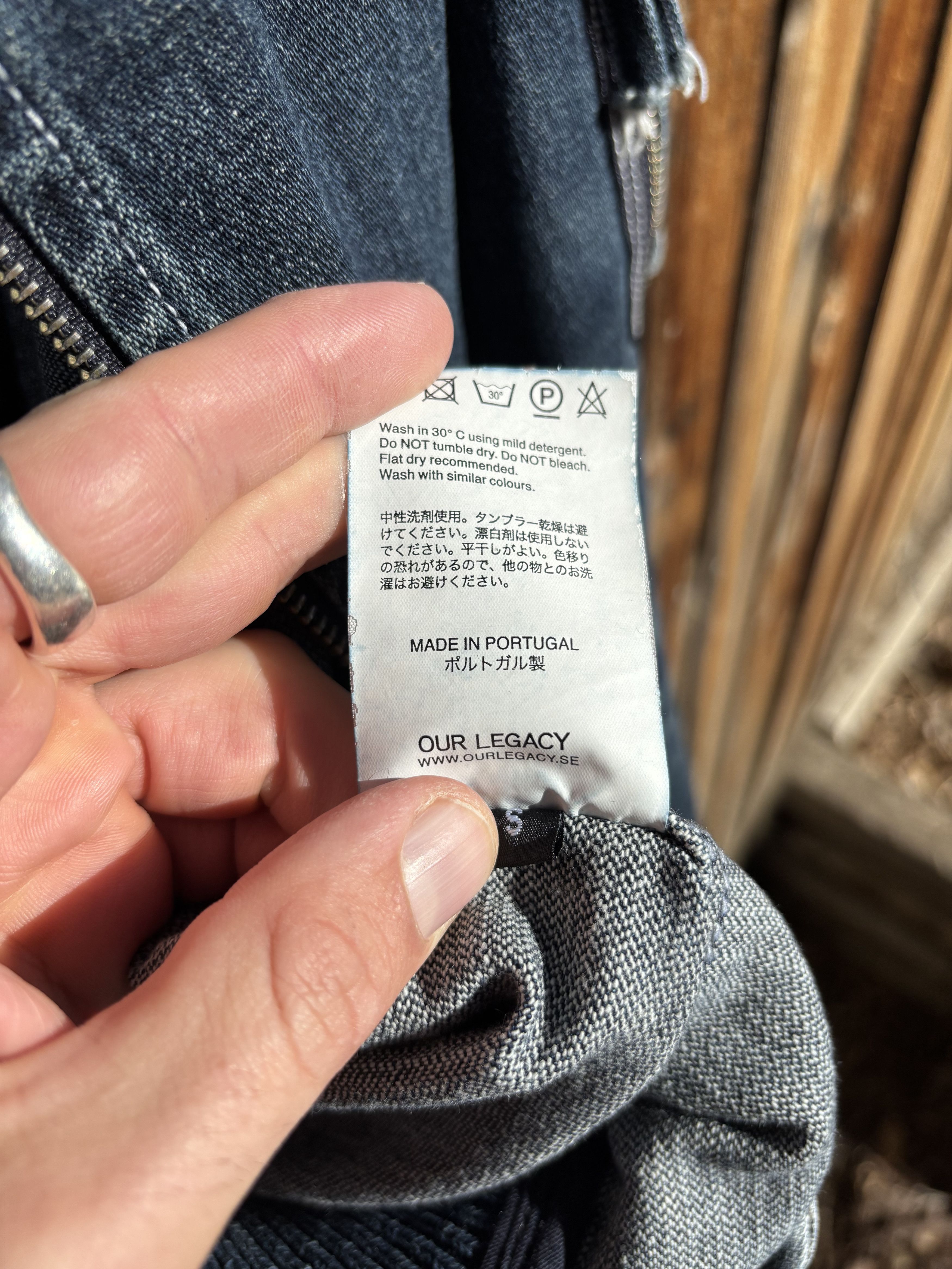 Our Legacy SS15 Our Legacy Japanese Raw Denim Bomber 46 Size US S / EU 44-46 / 1 - 6 Thumbnail
