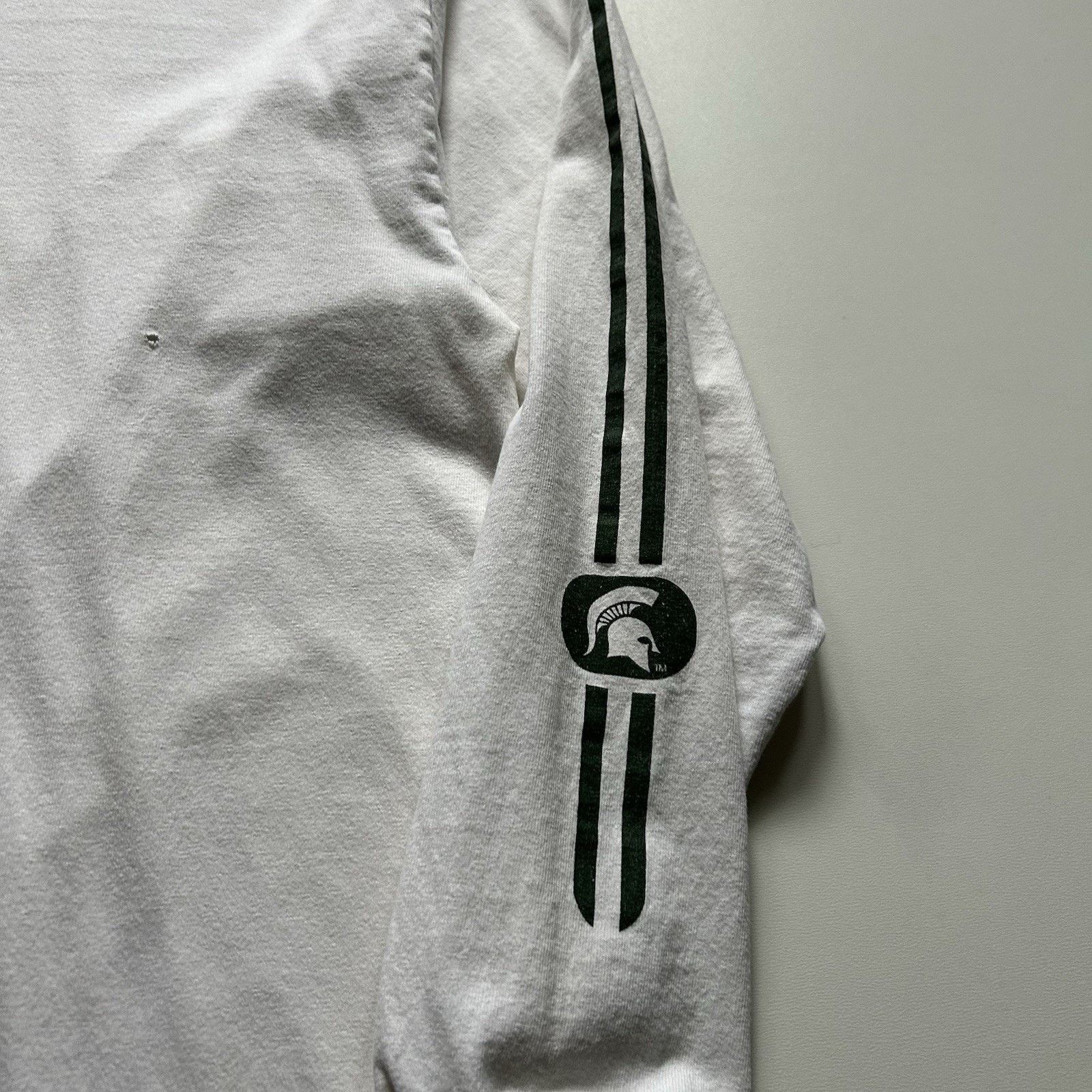 NCAA Vintage 90s Nike Center Swoosh Long Sleeve XL Michigan State Size US XL / EU 56 / 4 - 4 Thumbnail