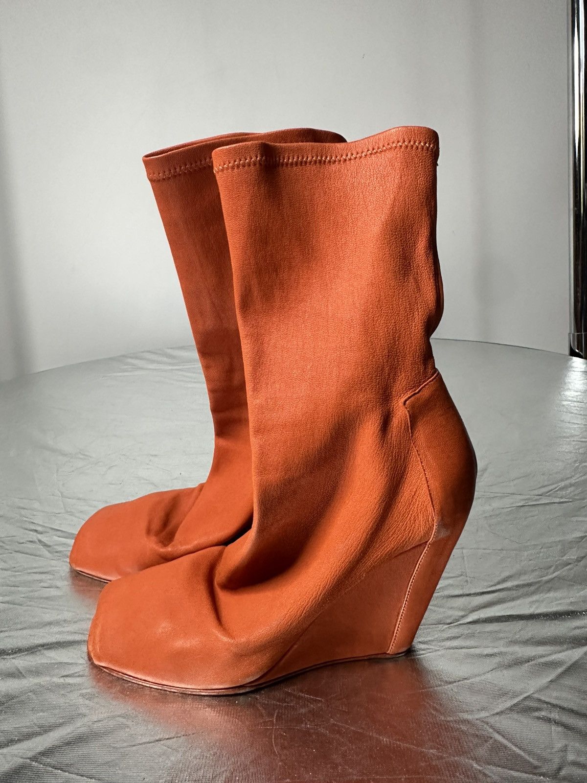 Rick Owens Stretch leather boots Size US 8.5 / IT 38.5 - 5 Thumbnail