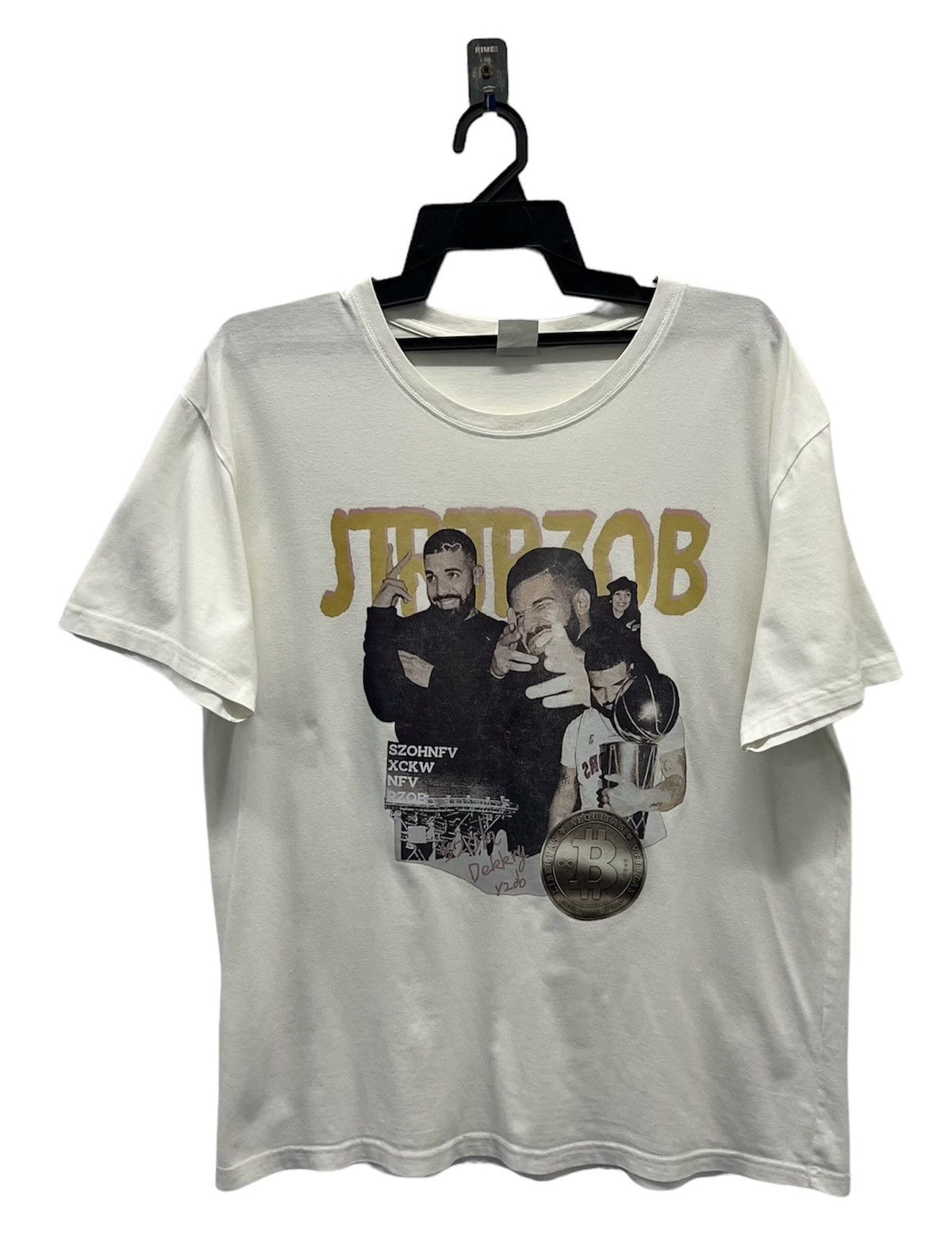 Band Tees × Vintage Vintage Y2K Drake Graham TShirt Hip Hop Rapper Singer Drizzy Size US XL / EU 56 / 4 - 1 Thumbnail