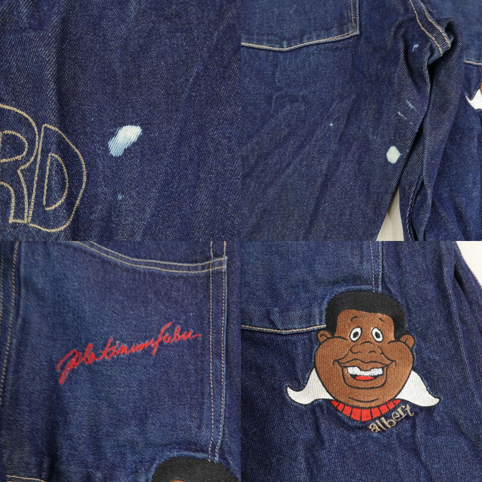 Fubu VINTAGE FUBU Men's Wide Leg Jeans 34 Dark Blue Hip Hop Retro 90s Baggy Denim Size US 33 - 8 Thumbnail