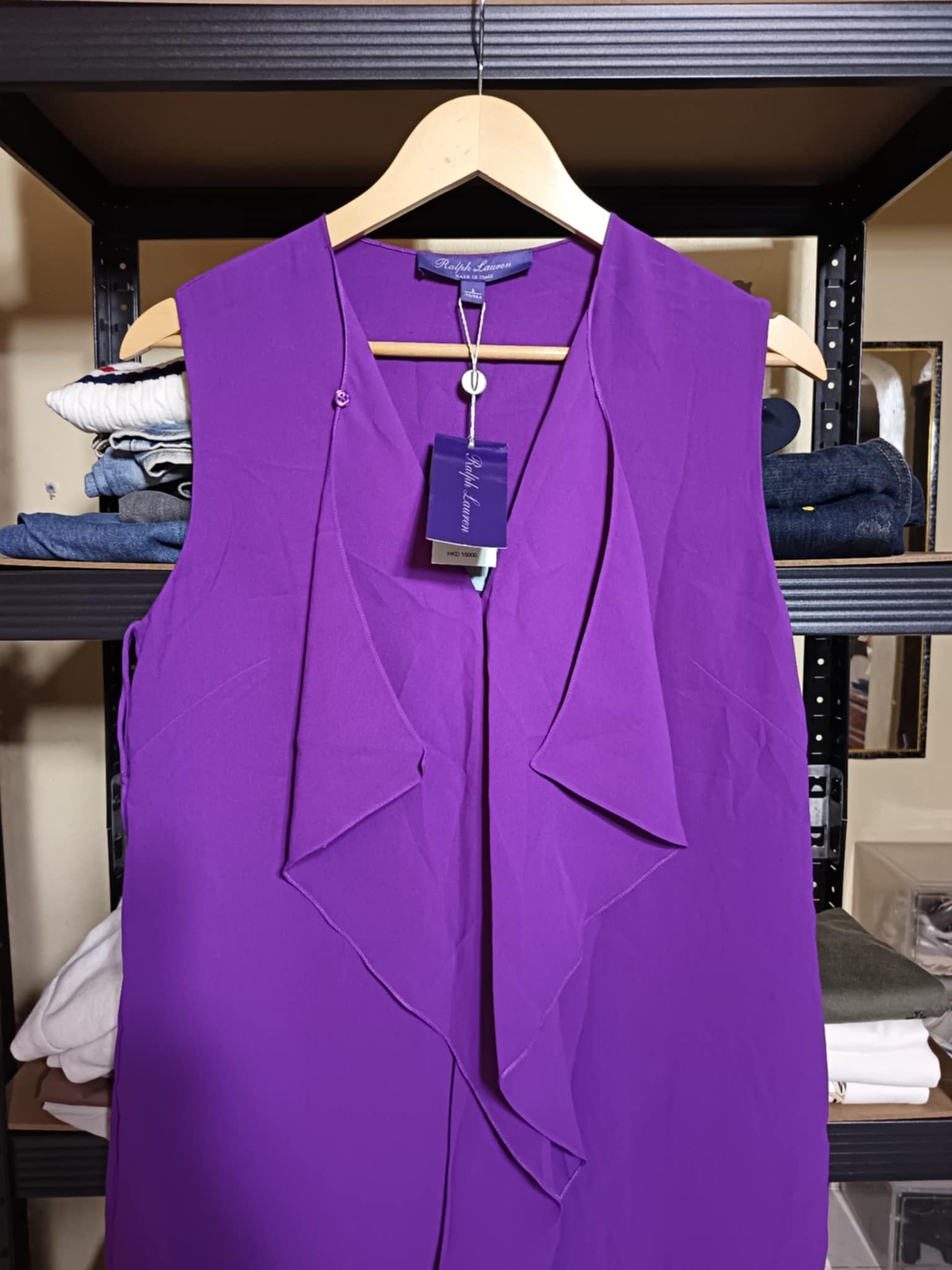 Ralph Lauren Purple Label Ralph Lauren Purple Label Mulberry Silk Dress Purple Size M / US 6-8 / IT 42-44 - 2 Thumbnail