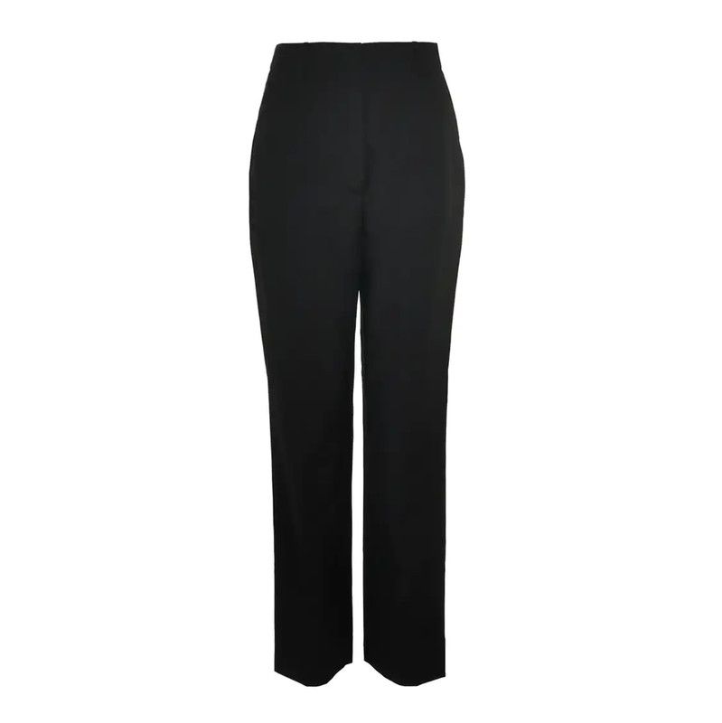 Prada Prada Black Embroidered Mohair Casual Pants Size 23" - 1 Thumbnail