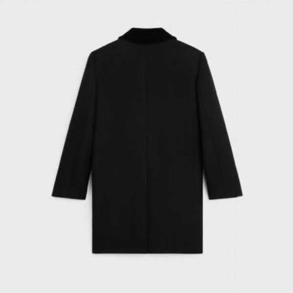 Celine o1w1db10526 2M06D8 Coat in Black Size US XL / EU 56 / 4 - 2 Thumbnail