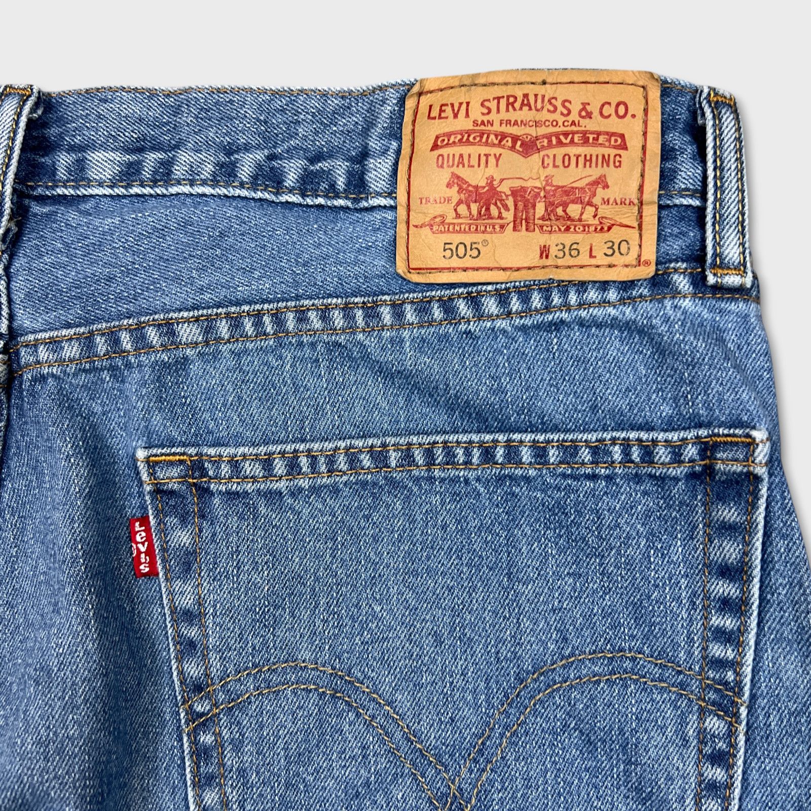 Levi's × Vintage Levi's 505 Jeans 36x30 Regular Straight Fit Classic Denim Size US 36 / EU 52 - 7 Thumbnail