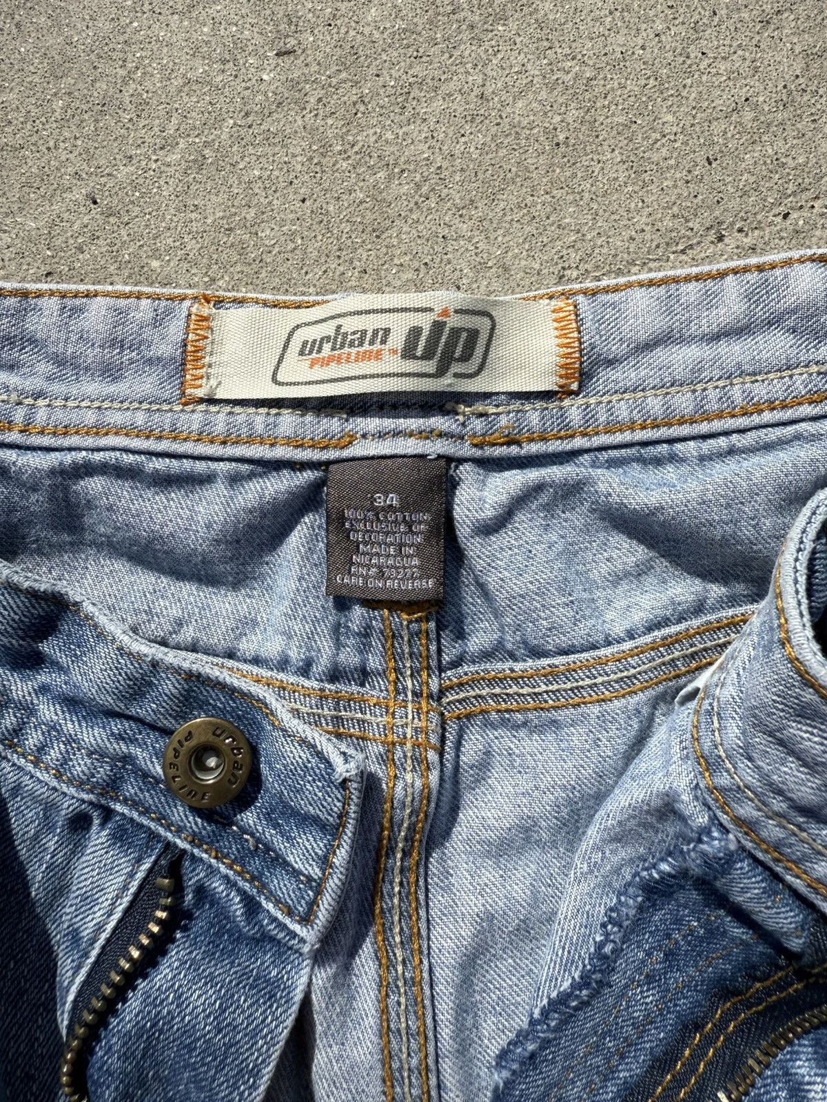 Urban Up Urban Pipeline Baggy Carpenter Denim Shorts (Size 34) Size US 34 / EU 50 - 2 Thumbnail