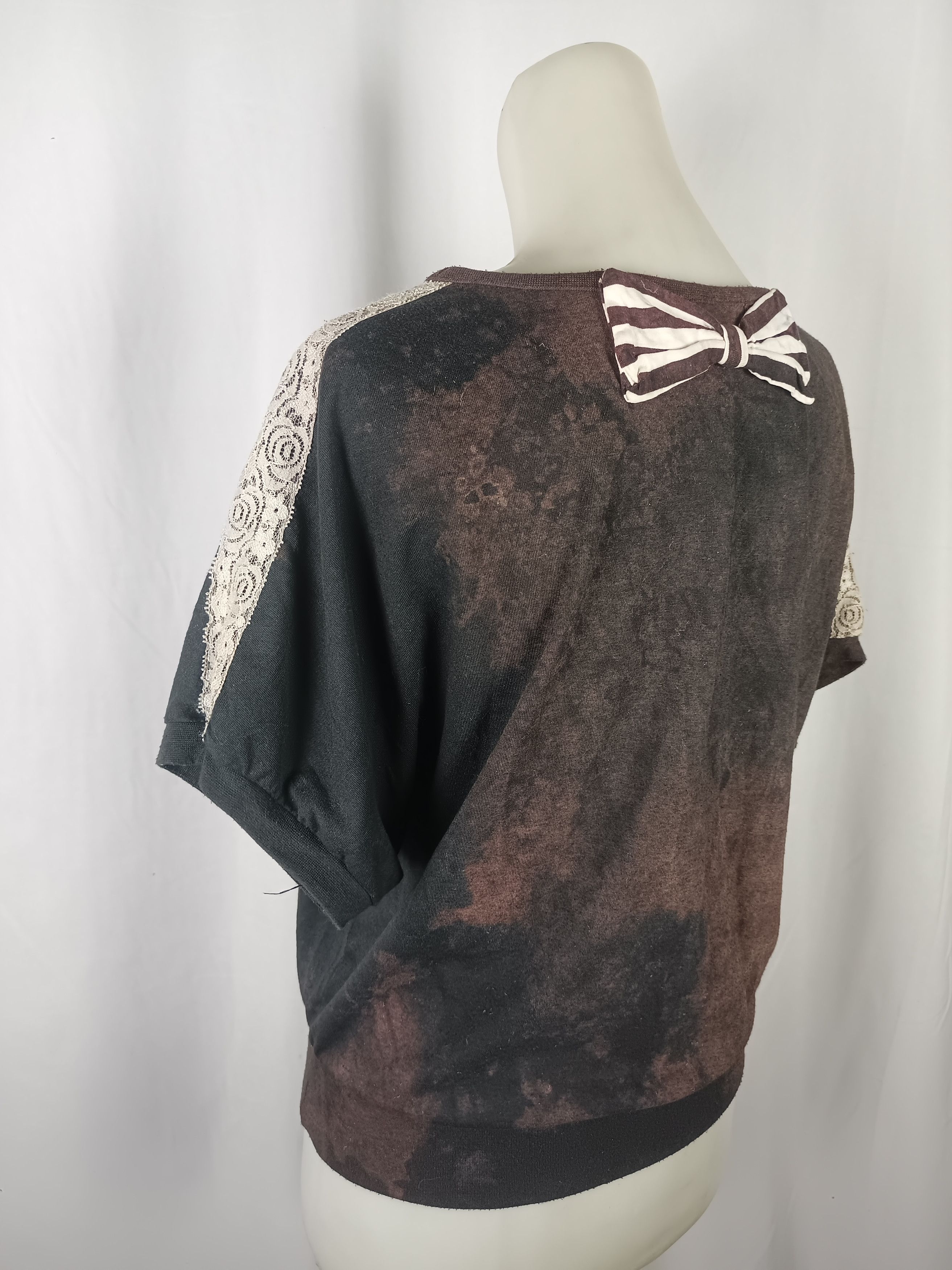 If Six Was Nine × Japanese Brand × Vintage ❤️LOVE LOLLY ❤️Tie Die Batwing Short T-Shirt Size L / US 10 / IT 46 - 19 Thumbnail