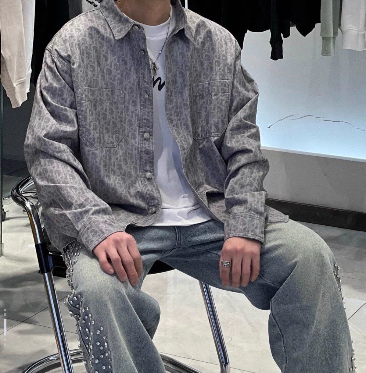 Dior DIOR 25SS AOP Chest Pocket LS Shirt 43 Size US S / EU 44-46 / 1 - 8 Thumbnail