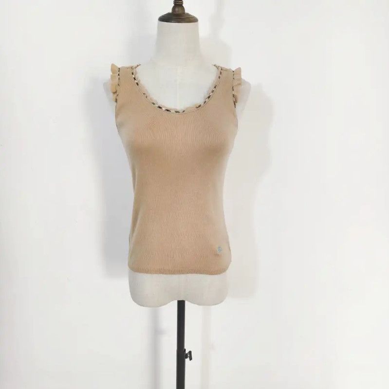 Burberry Burberry Women's Summer Khaki Cotton T-Shirt Size M / US 6-8 / IT 42-44 - 1 Thumbnail