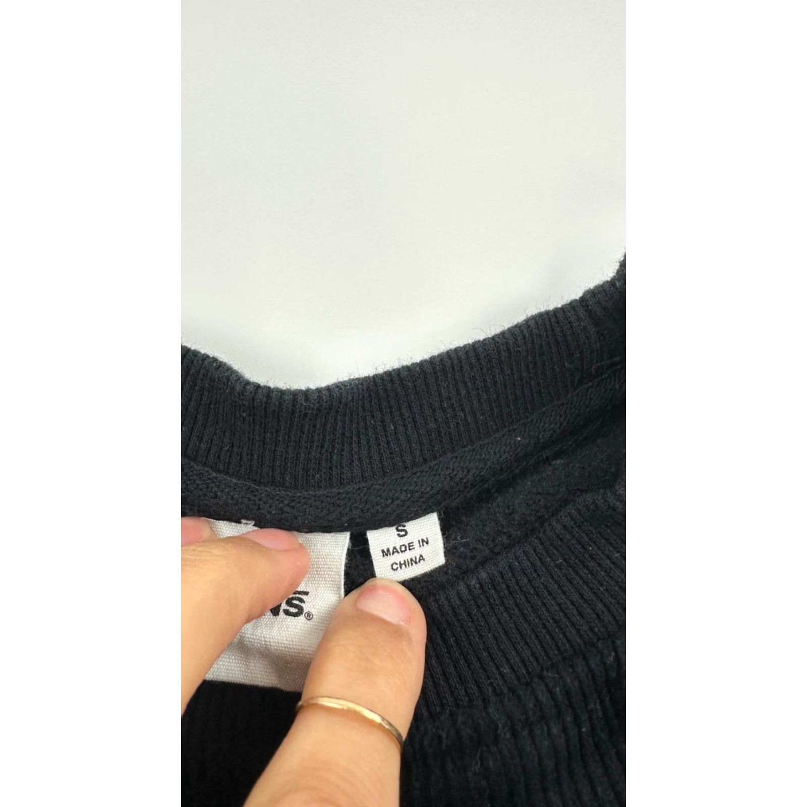Vans VANS Sweatshirt Men Small Black Corduroy Fleece Lined Long Sleeve Crew Neck Fall Winter Outdoor Streetwear Size US S / EU 44-46 / 1 - 6 Thumbnail