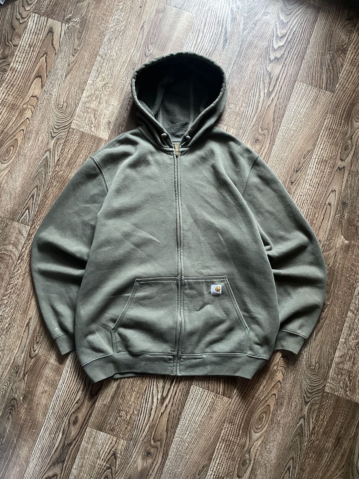 Carhartt Rare Vintage Carhartt Zip Hoodie Jacket Size XL Oversized Size US XL / EU 56 / 4 - 1 Thumbnail