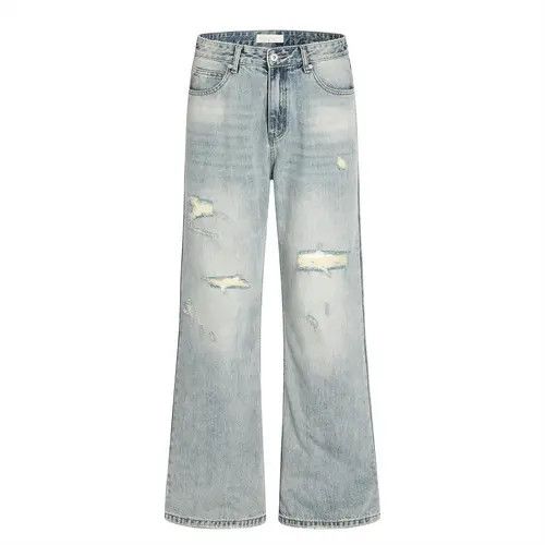 Japanese Brand × Jean American retro ripped washed flared jeans y2k Size US 32 / EU 48 - 1 Thumbnail