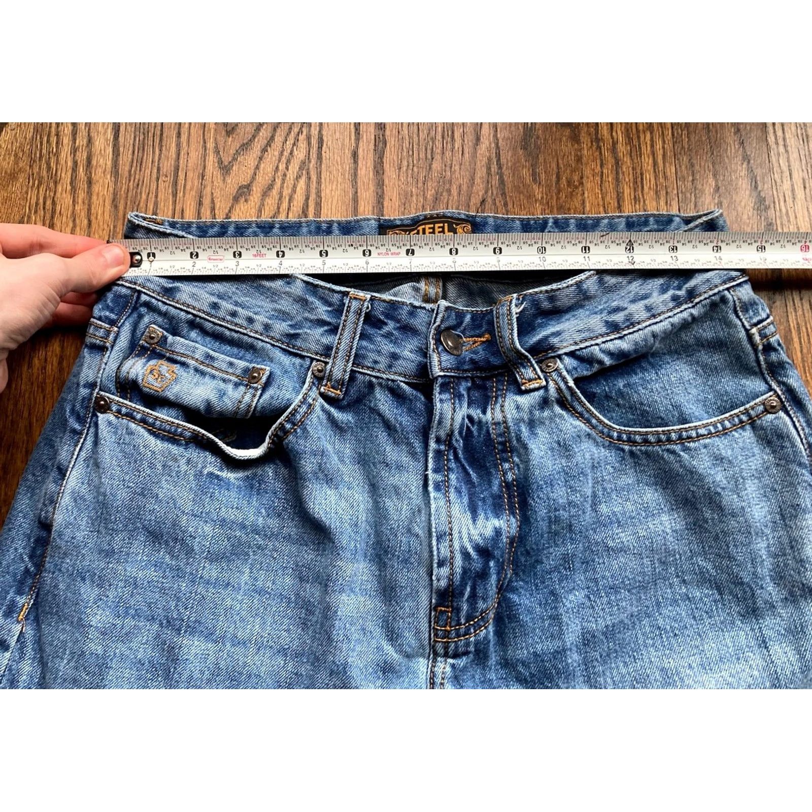 Vintage Steel City Jeans Mens Size 30 Blue Denim Straight Leg City Size US 30 / EU 46 - 7 Thumbnail