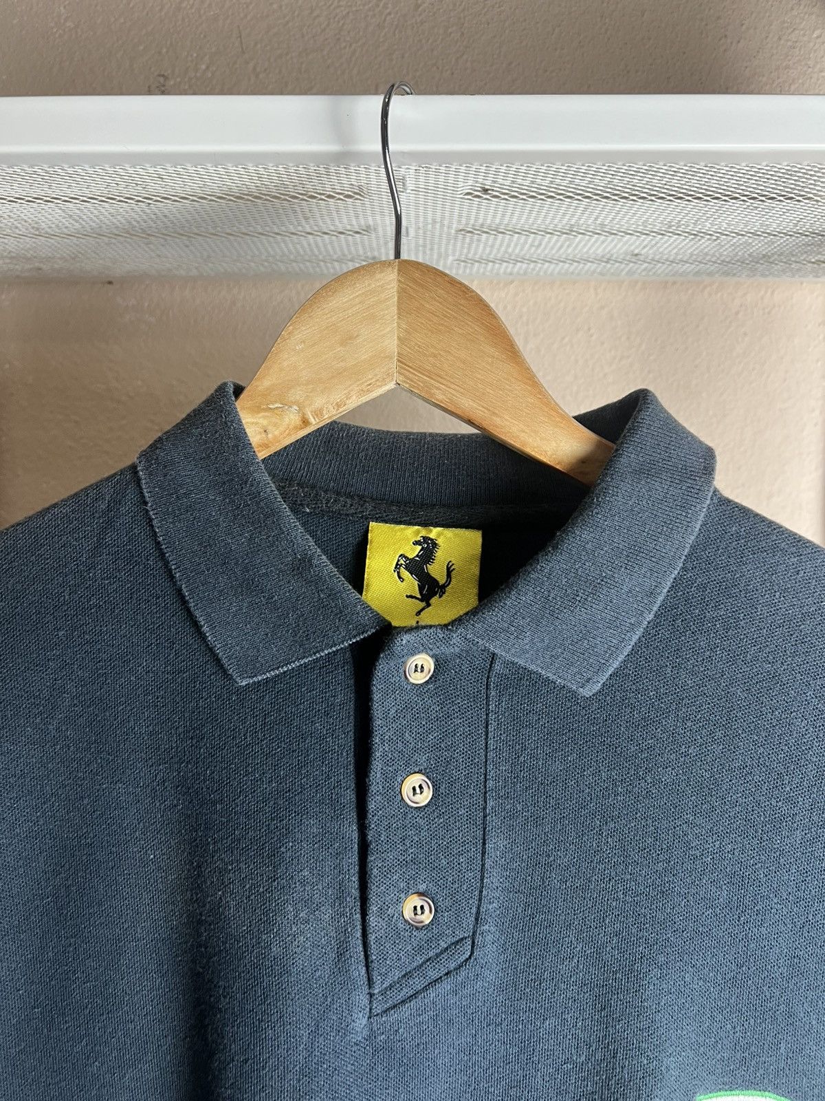 Ferrari × Vintage Vintage Ferrari Polos Sun Faded Polos Size US XL / EU 56 / 4 - 4 Thumbnail