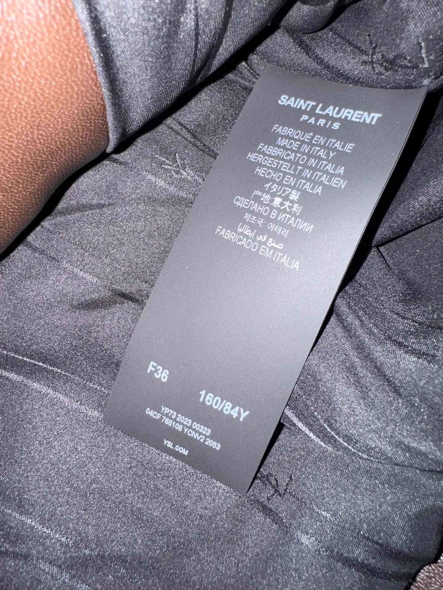Yves Saint Laurent YSL 23 Runway Sheepskin Detachable Sleeves F36 Oversized Unisex Size XS / US 0-2 / IT 36-38 - 6 Thumbnail