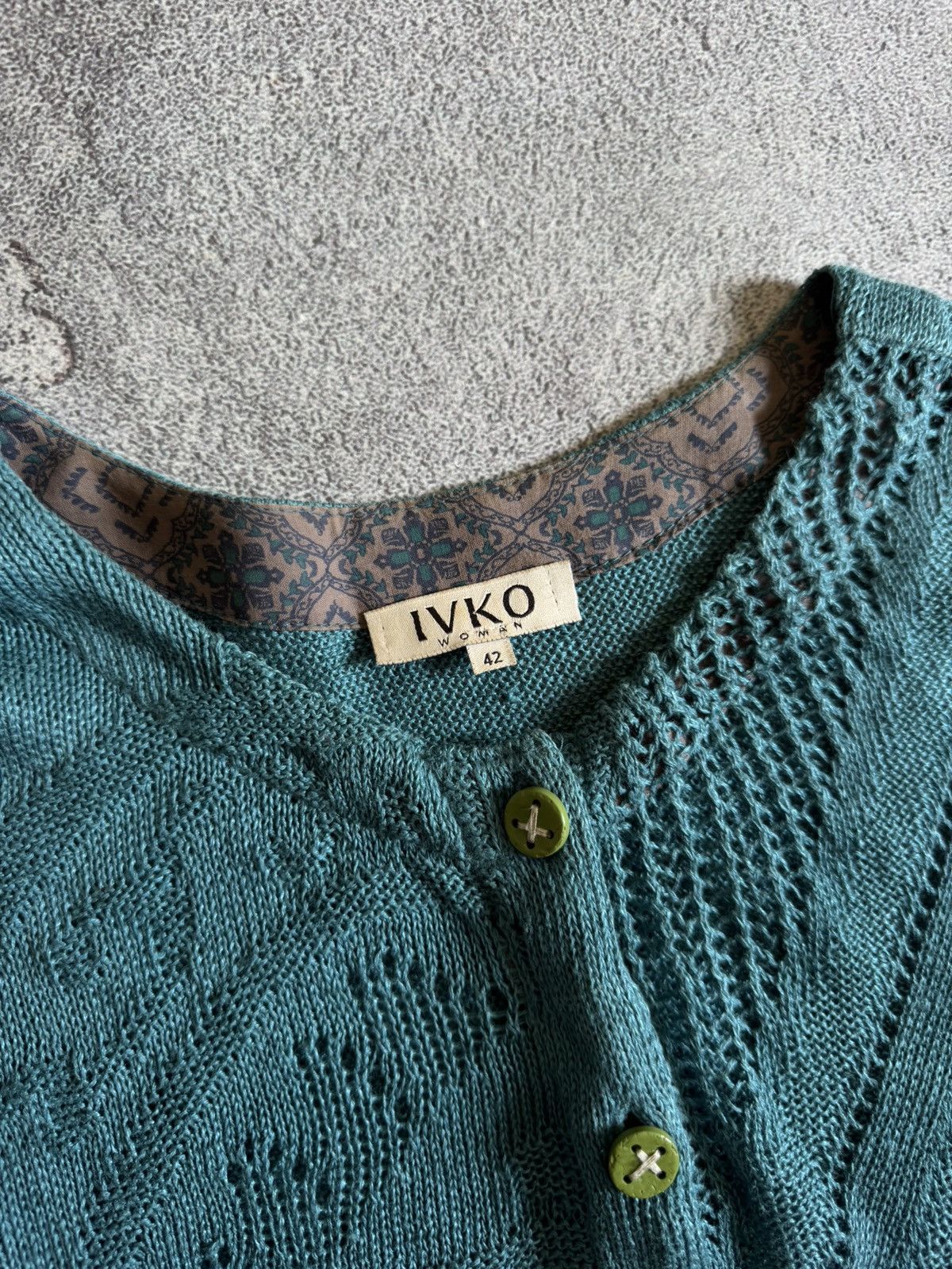 Vintage Ivko Button Up Cardigan Knitwear Sweater Size 42 Jumper Size M / US 6-8 / IT 42-44 - 5 Thumbnail