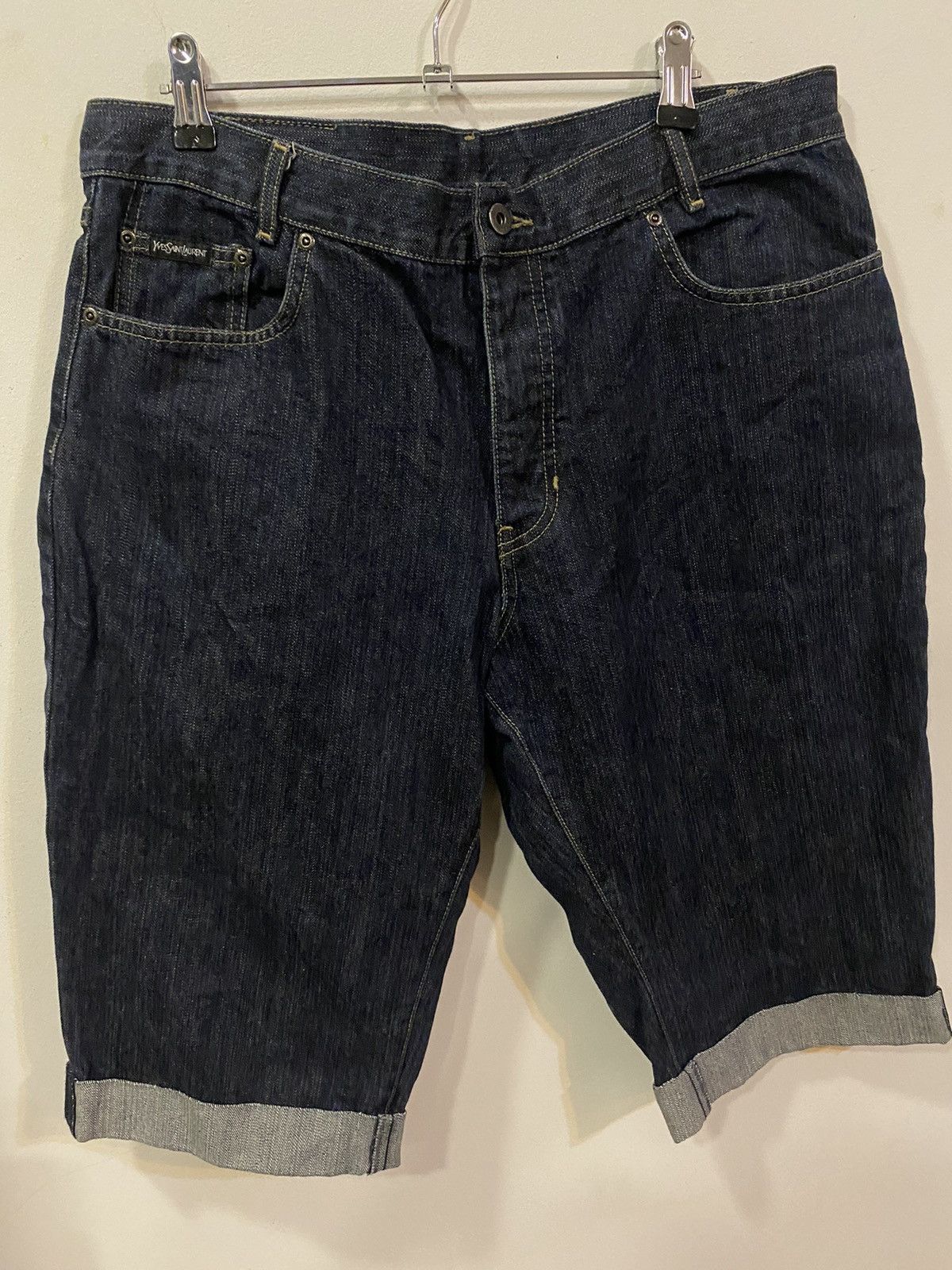 Yves Saint Laurent Denim YSL Shorts YSL Jeans Indigo Size US 36 / EU 52 - 23 Thumbnail