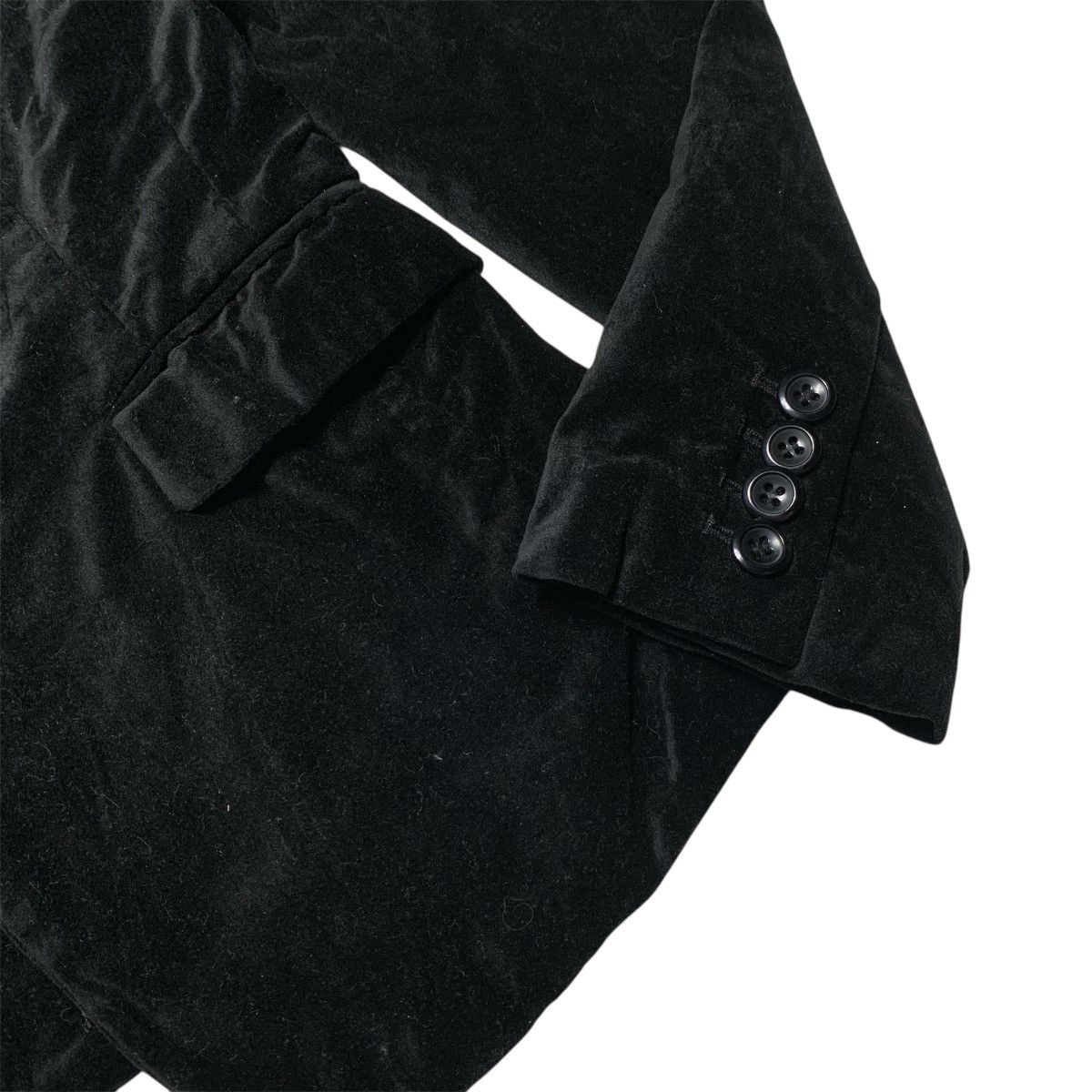Japanese Brand × Vintage Vtg 90s Cecil McBee Velvet Formal Blazer Black Size US S / EU 44-46 / 1 - 7 Thumbnail