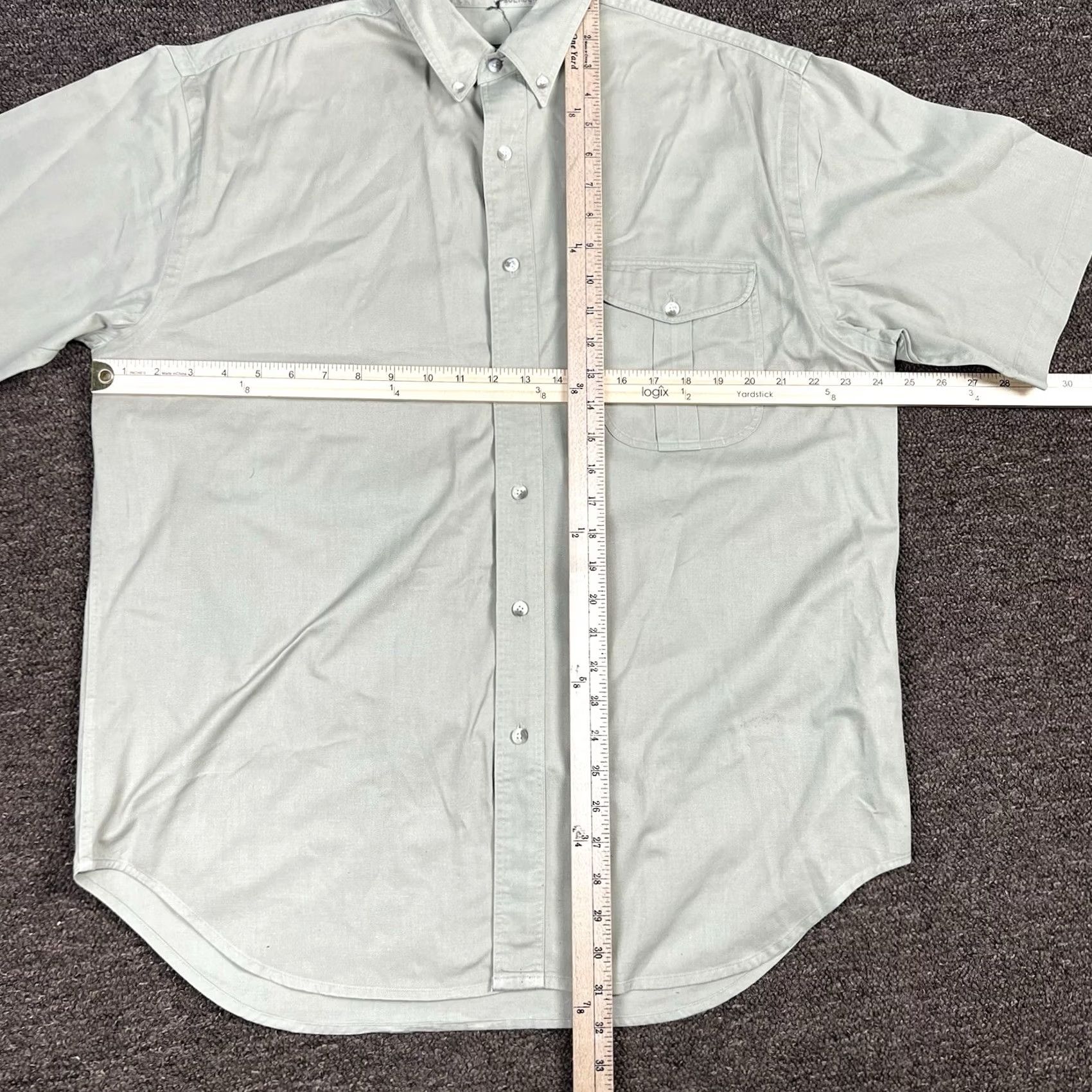 Eddie Bauer VINTAGE Eddie Bauer Shirt Rufton Twill Button Up Mens Large Cotton Tan Hiking 90s Retro Outdoors Mens Size US L / EU 52-54 / 3 - 6 Thumbnail
