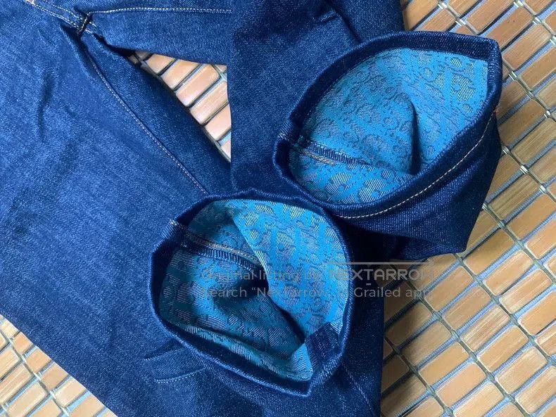 Dior Dior Cuffed Printed Denim Jeans. Size US 30 / EU 46 - 7 Thumbnail