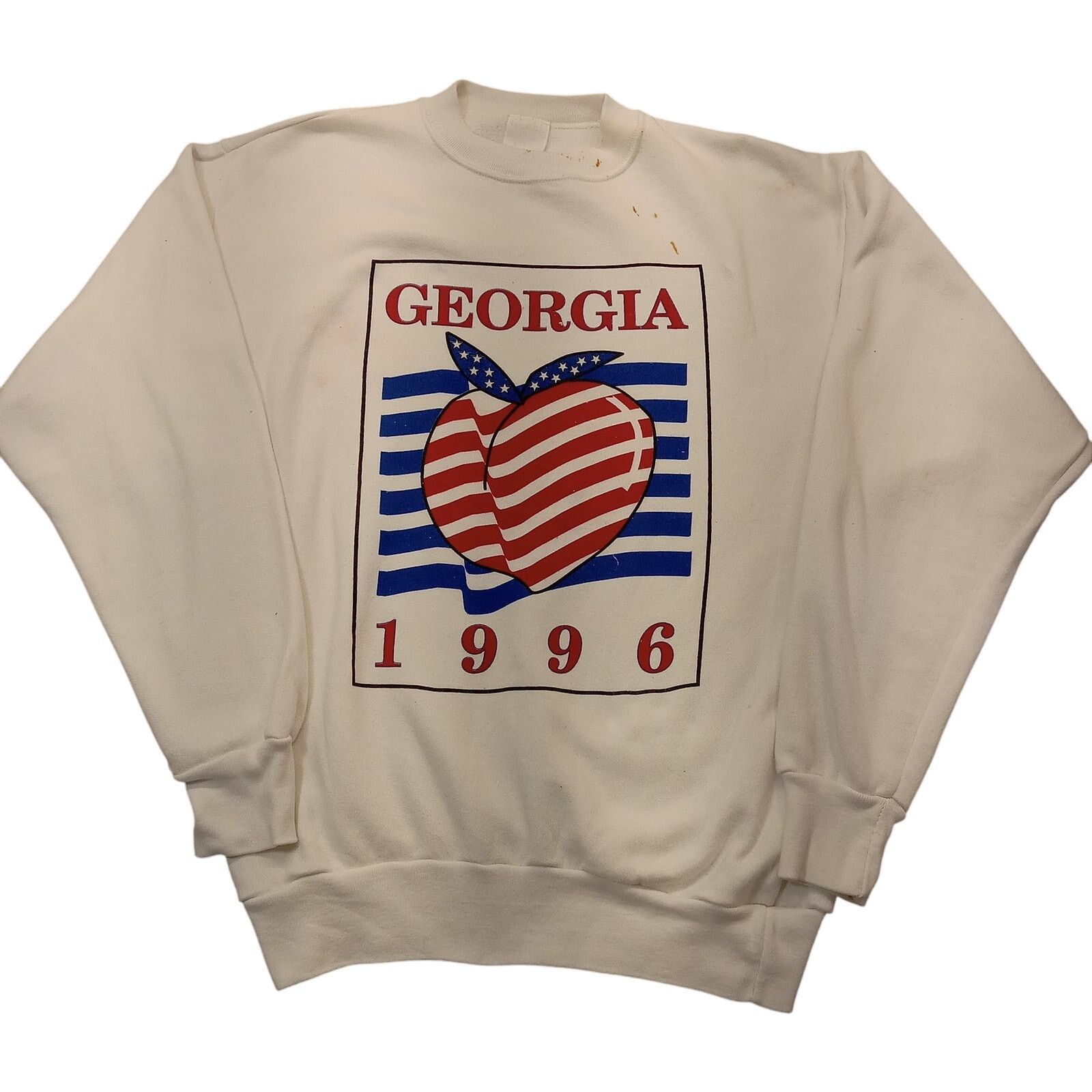 Other Vintage 96 Rebel Sweatshirt L Mens Georgia Long Sleeve White Size US L / EU 52-54 / 3 - 1 Thumbnail