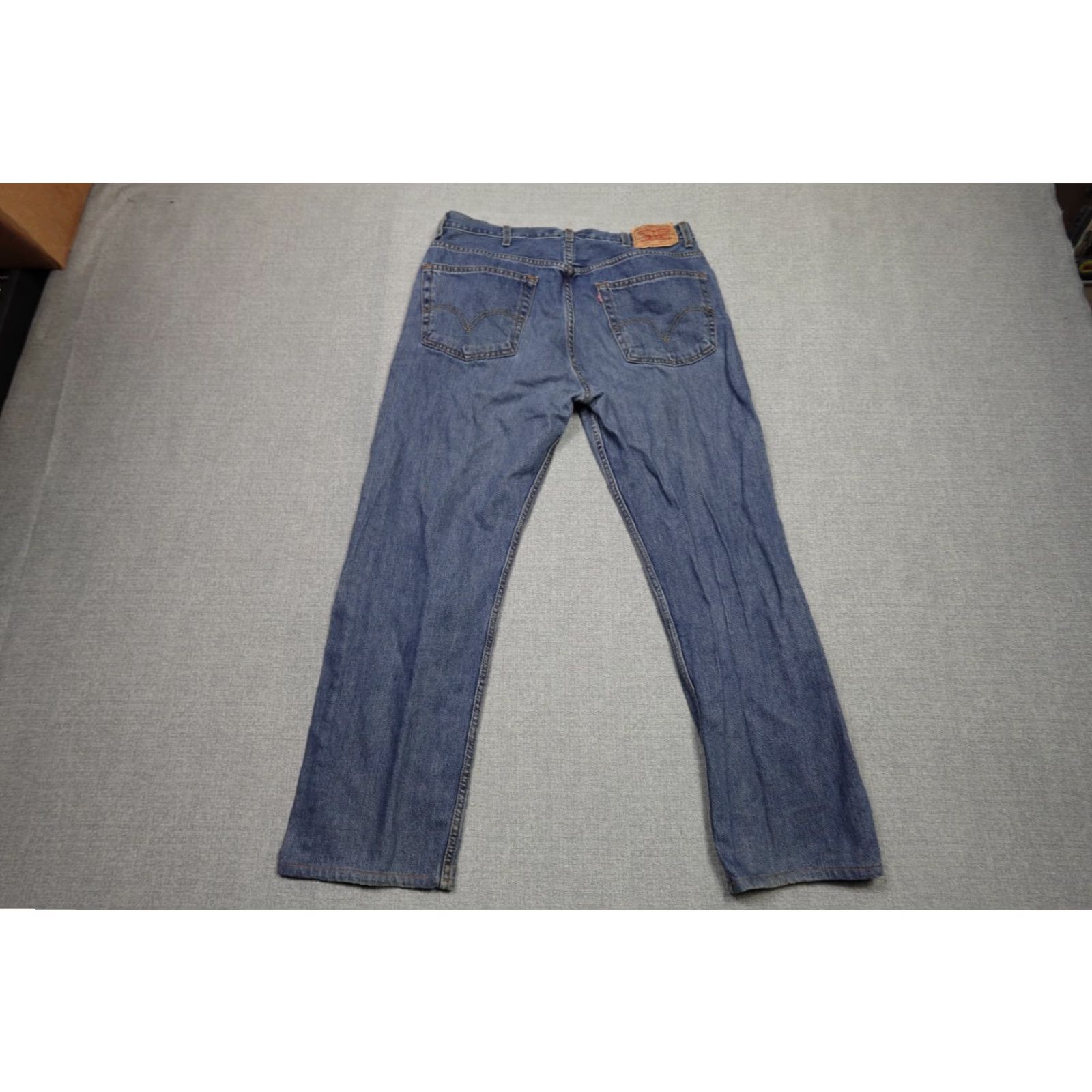 Levi's Levi's 505 Jeans Mens 38x32 Blue Regular Fit Western Cowboy Rancher Light Wash Jeans Size US 38 / EU 54 - 4 Thumbnail
