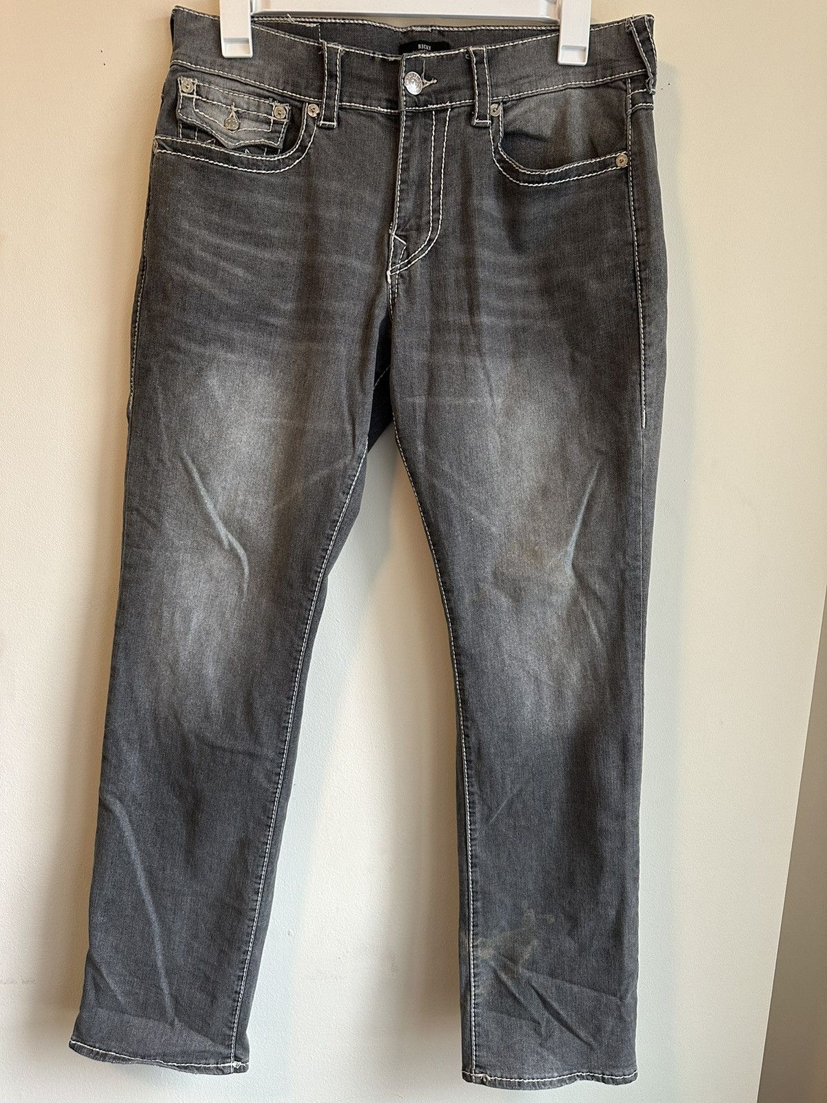 True Religion Vintage Grey True Religion Jeans Size US 33 - 1 Thumbnail