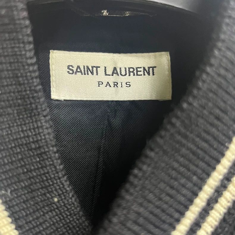 Yves Saint Laurent saint laurent Black Stripe Casual Single Breasted Baseball Size US M / EU 48-50 / 2 - 2 Thumbnail