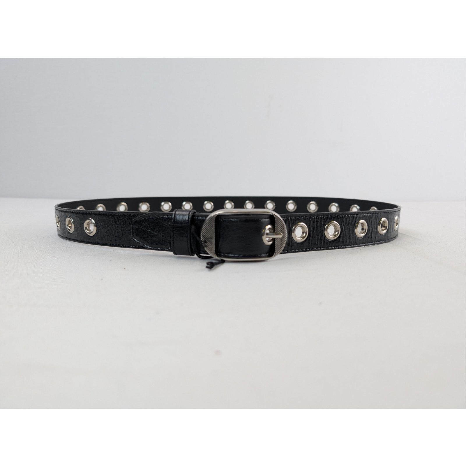 Balenciaga o1rshd1 Size: 90/ Le Cagole Embellished Crinkled Belt Black Size 36 - 5 Thumbnail