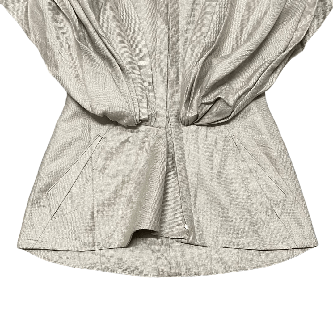 Thierry Mugler Vintage 90's Thierry Mugler Jacket Short Sleeve Linen 100% Size S / US 4 / IT 40 - 3 Thumbnail