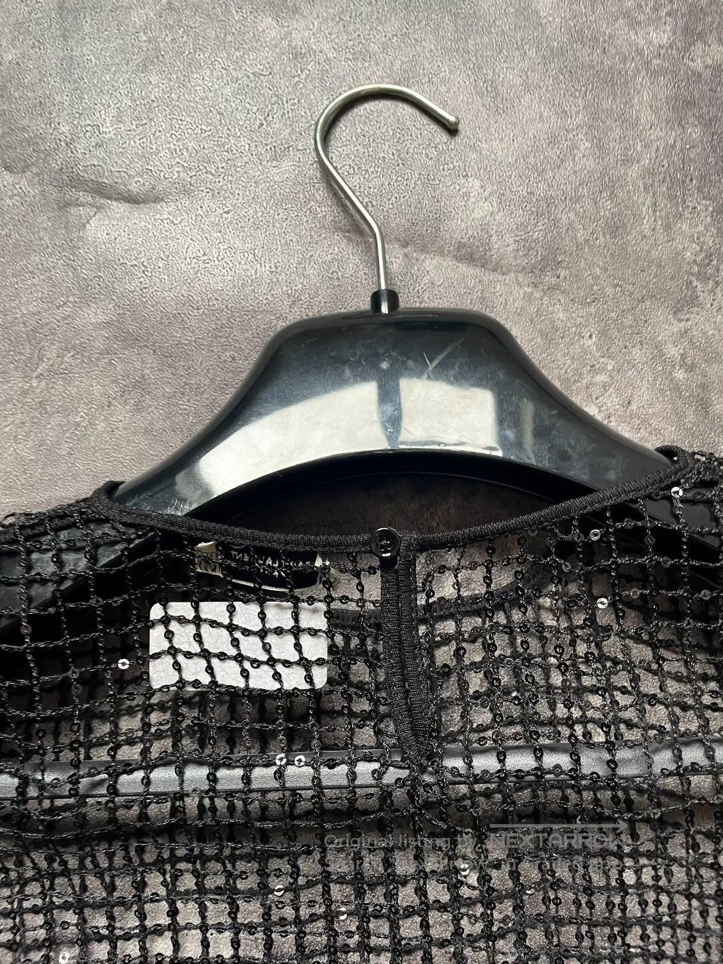 Saint Laurent Paris Saint Laurent Black Mesh Sequin Top. Size M / US 6-8 / IT 42-44 - 7 Thumbnail
