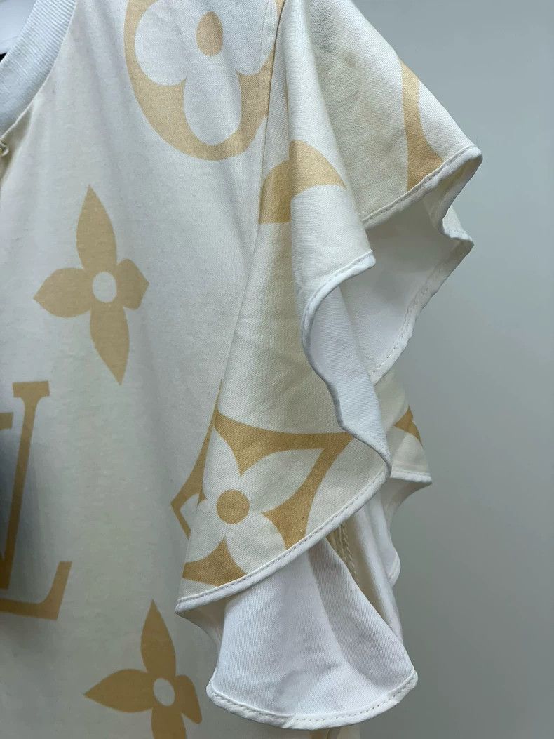 Louis Vuitton Louis Vuitton Ruffle gradient logo chain short sleeves Size M / US 6-8 / IT 42-44 - 4 Thumbnail