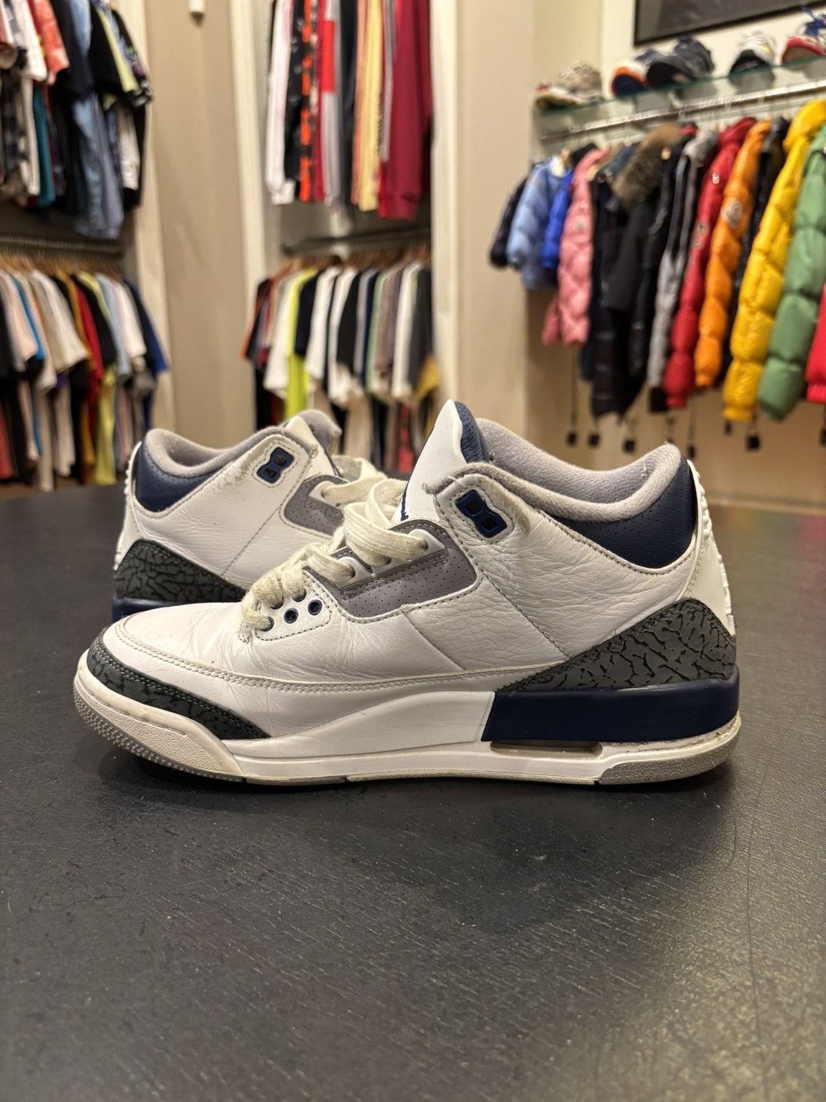 Jordan Brand Jordan 3 Retro ‘Midnight Navy’ Size US 8 / EU 41 - 3 Thumbnail