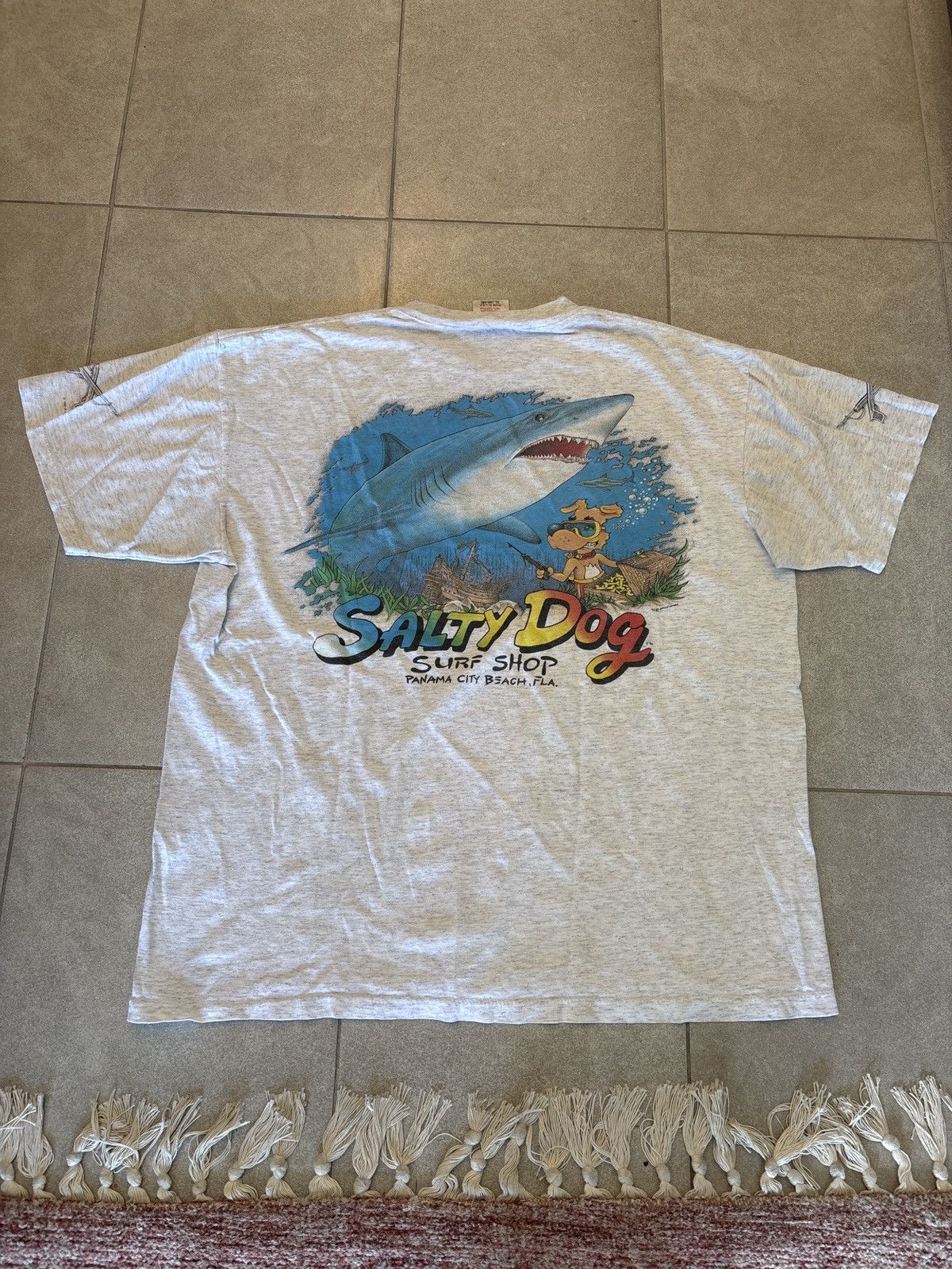 Other Vintage 1993 Panama City Beach FL Salty Dog Surf Shop Tee Size US XL / EU 56 / 4 - 1 Thumbnail