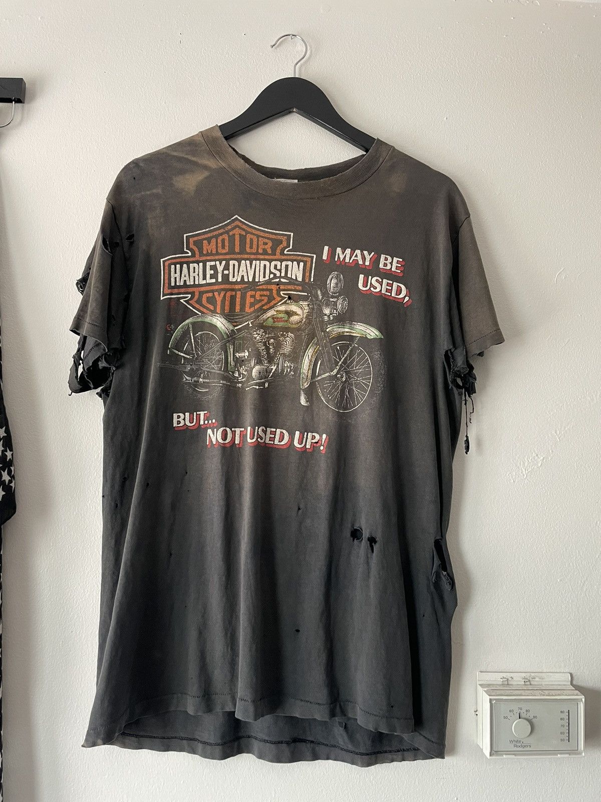 Harley Davidson VINTAGE 80'S THRASHED FADED HARLEY DAVIDSON T-SHIRT Size US L / EU 52-54 / 3 - 8 Thumbnail
