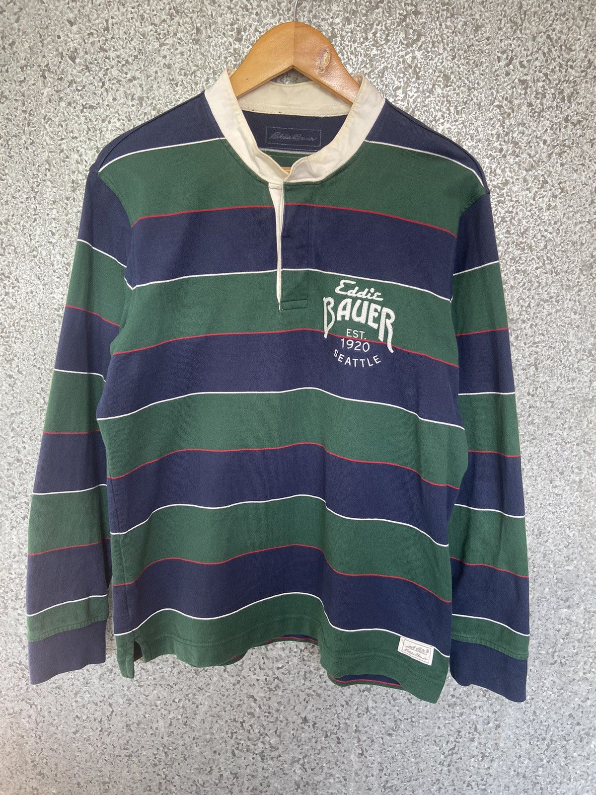 Eddie Bauer Vintage Eddie Bauer polo rugby long sleeve Size US M / EU 48-50 / 2 - 1 Thumbnail