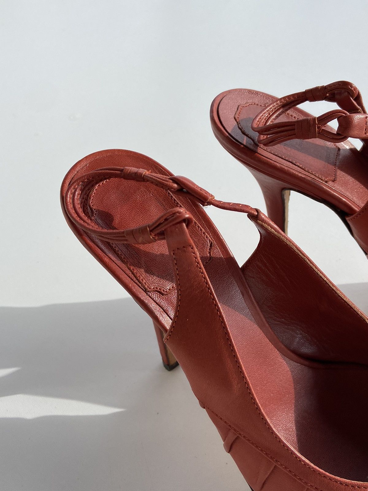 Christian Dior Monsieur Christian Dior vintage Heels brown patent leather Size US 6 / IT 36 - 4 Thumbnail