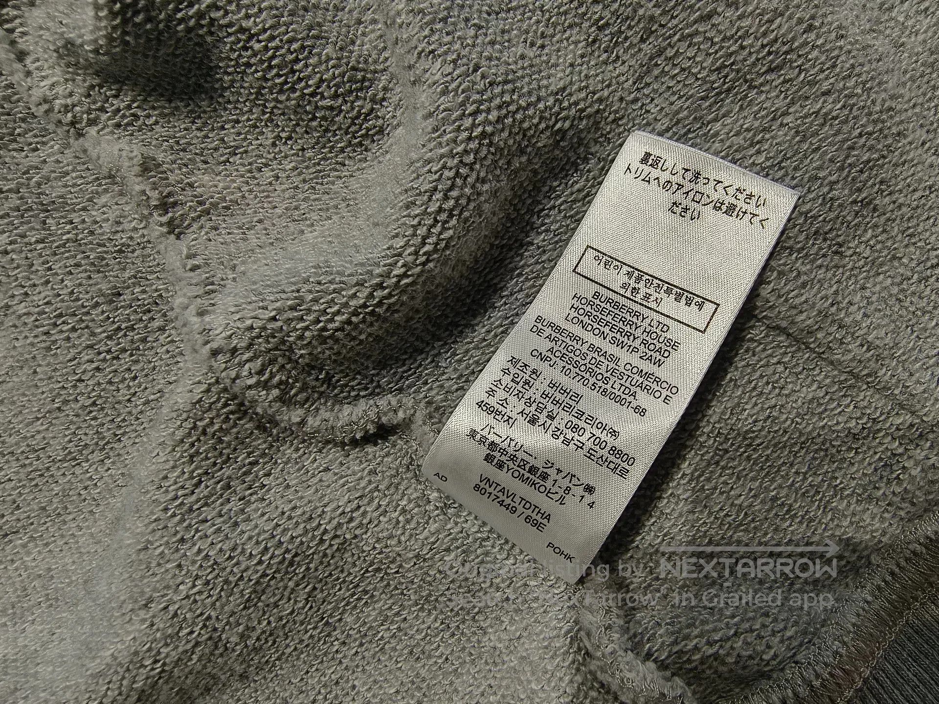Burberry Burberry Gray TB Logo Zip-Up Hoodie. Size US S / EU 44-46 / 1 - 6 Thumbnail