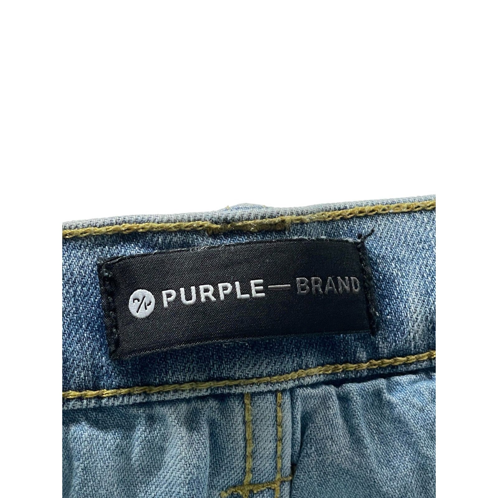Purple Brand Purple Brand Knee Ripped Light Wash Jeans Size US 32 / EU 48 - 5 Thumbnail