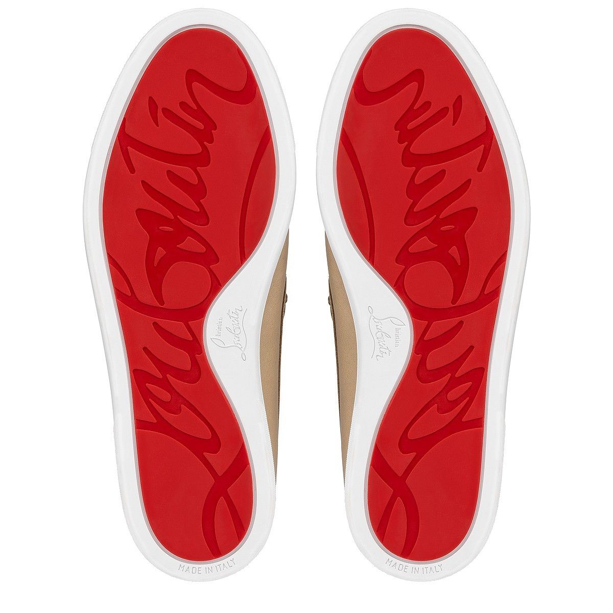 Christian Louboutin o1bcso1str0825 Varsiboat Leather Loafer in Beige Size US 10 / EU 43 - 6 Thumbnail