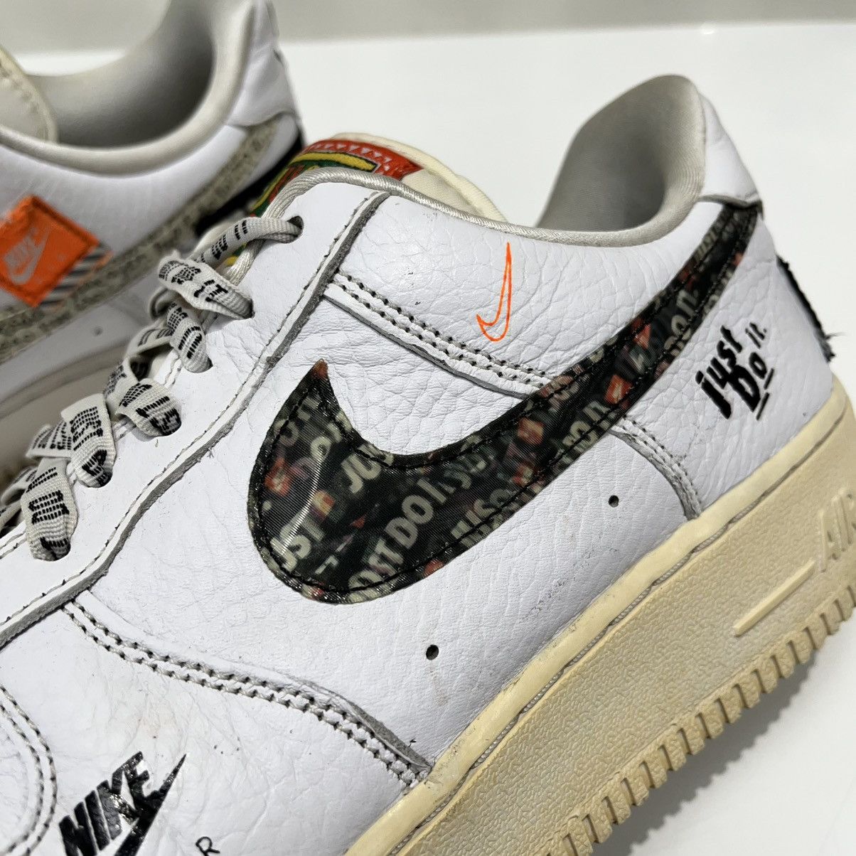 Nike Nike Air Force 1 Low Just Do It Pack White/Black Size US 9.5 / EU 42-43 - 12 Thumbnail
