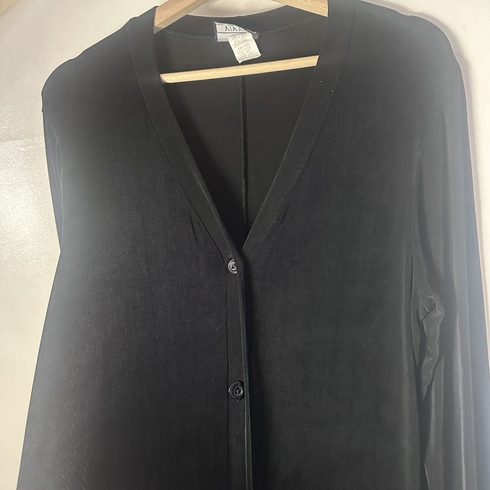 Other Vivyd Cardigan Slinky Acetate Long Buttons Travel No Wrinkle Size L / US 10 / IT 46 - 5 Thumbnail